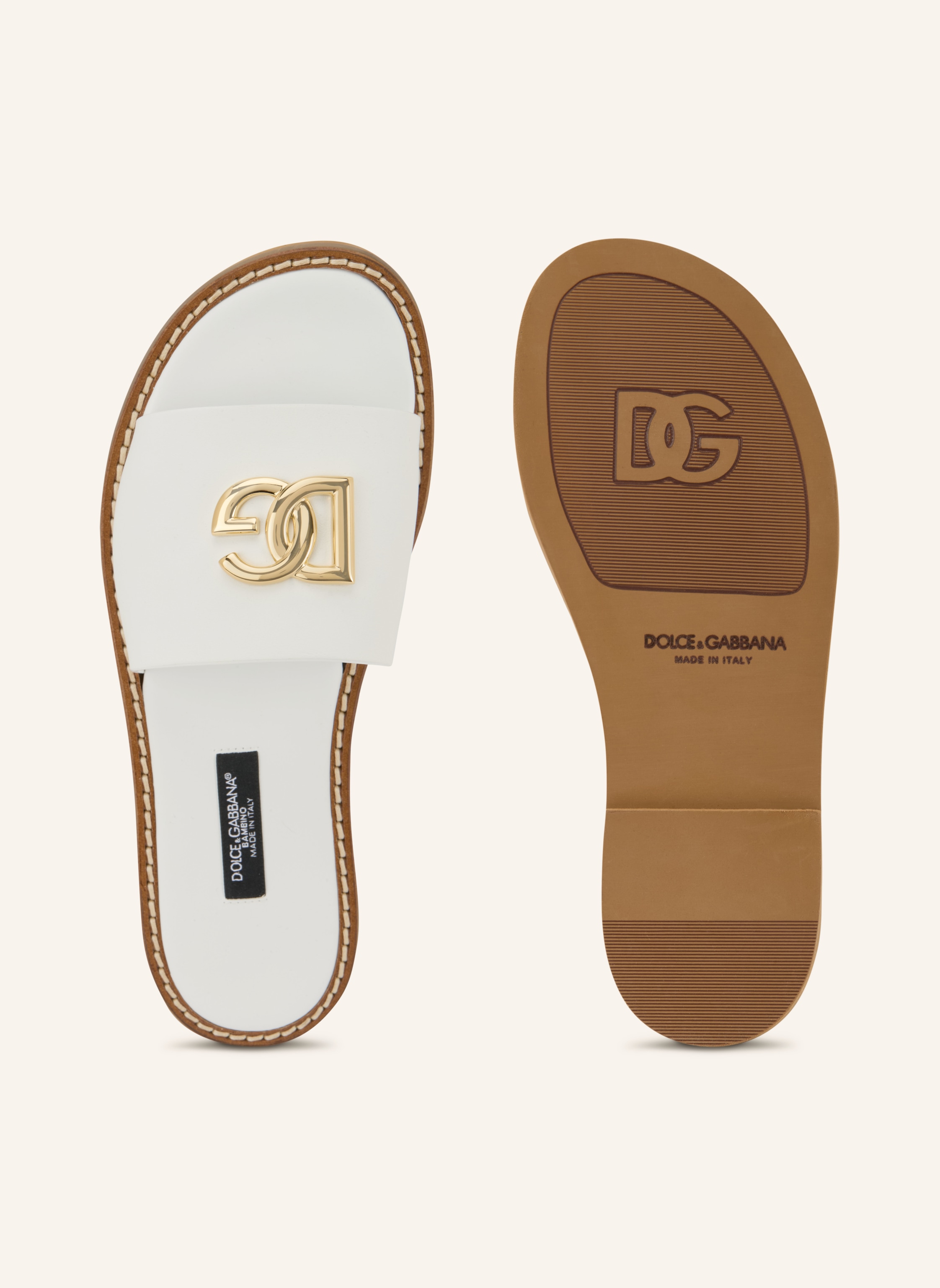 Thumbnail - Dolce & Gabbana Pantoletten weiss