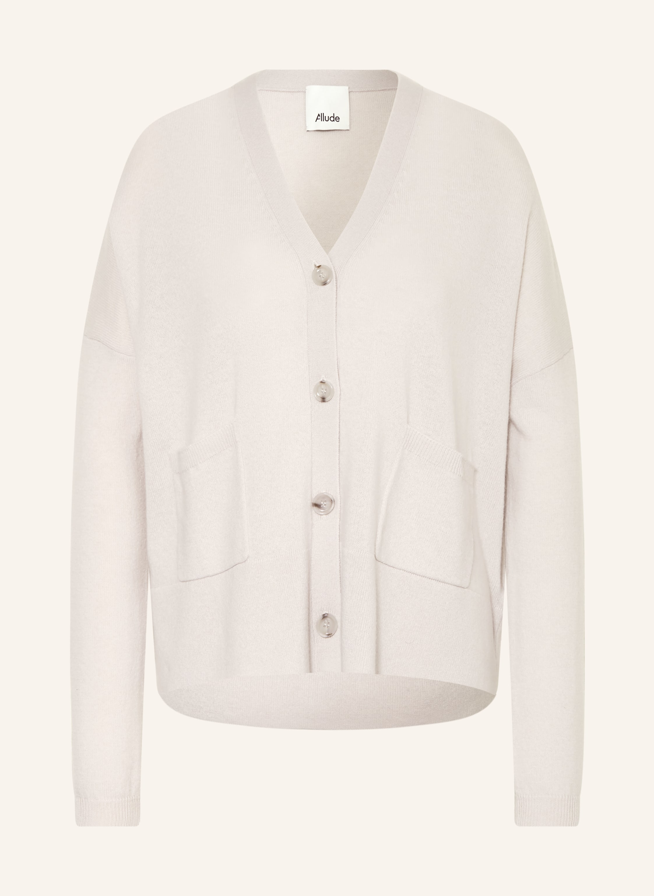 Allude Strickjacke Mit Cashmere grau