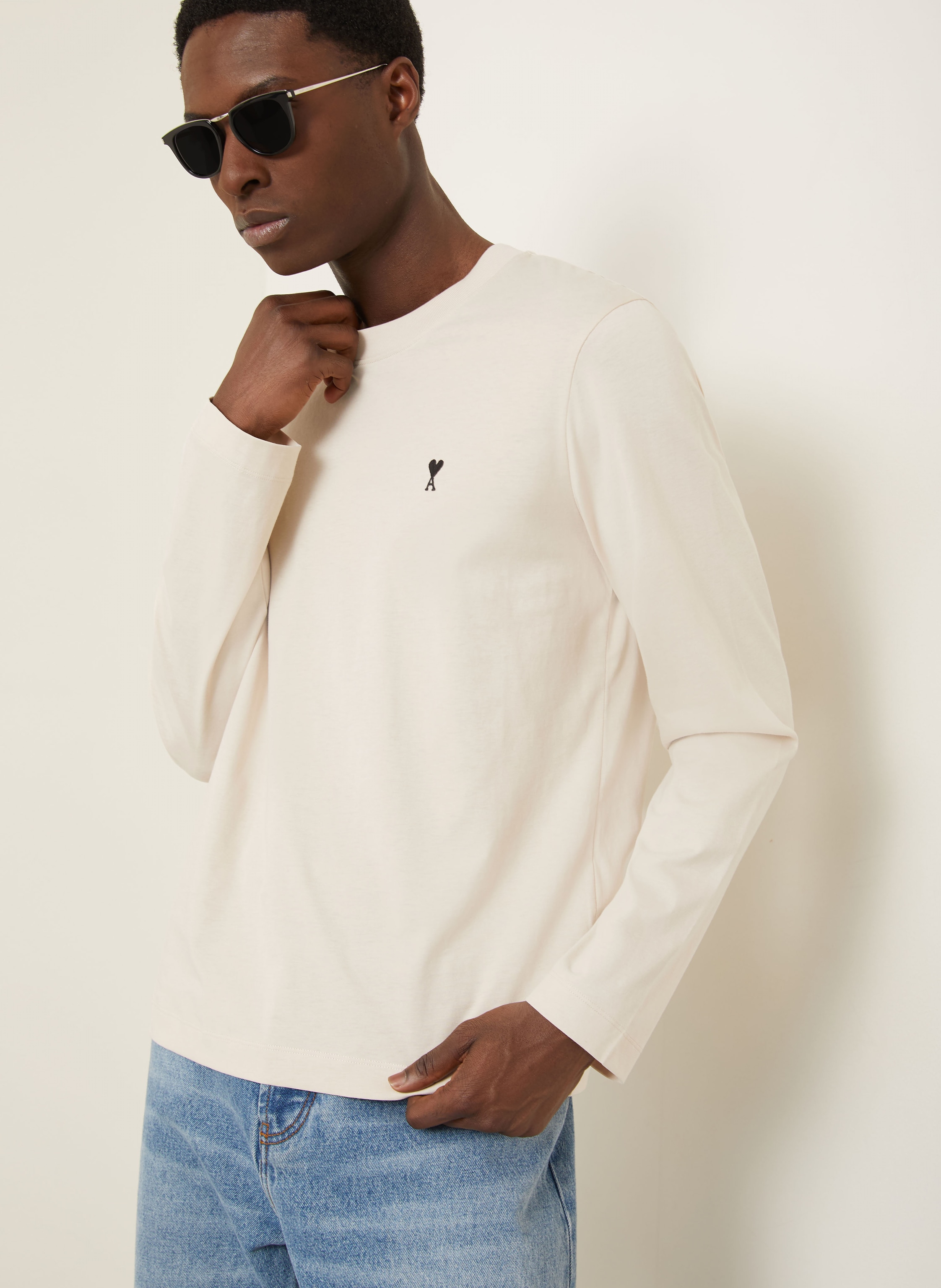 Thumbnail - Ami Paris Longsleeve beige