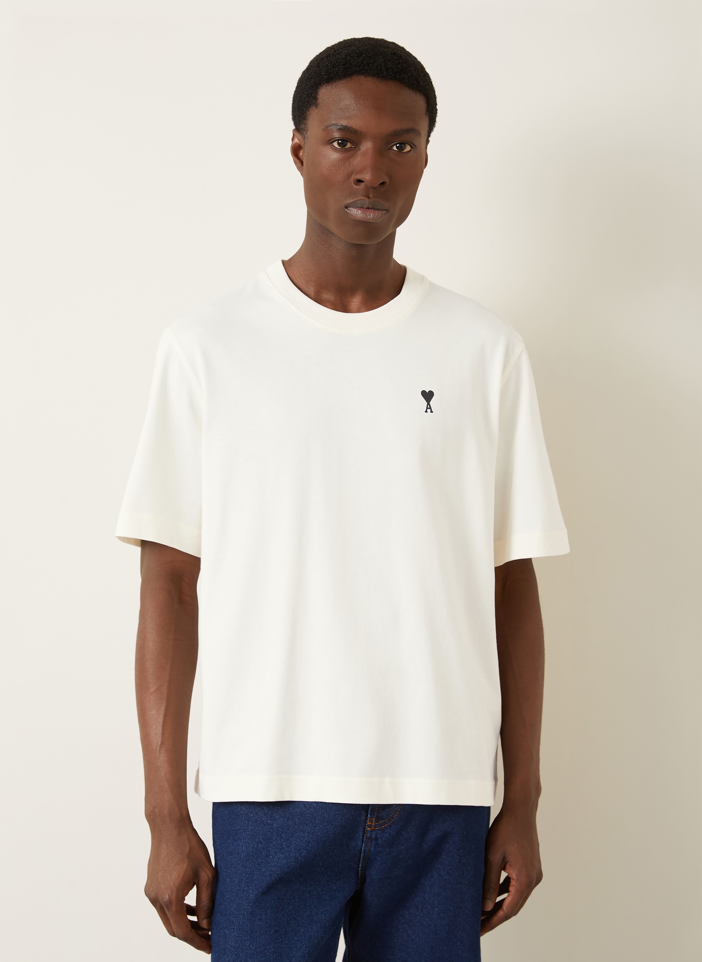 Thumbnail - Ami Paris T-Shirt beige