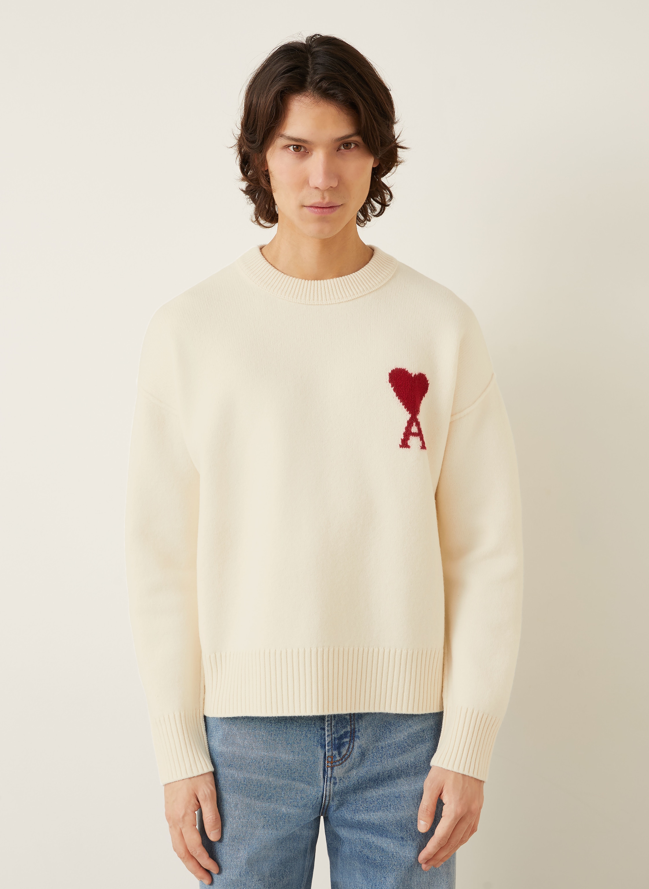 Thumbnail - Ami Paris Pullover weiss