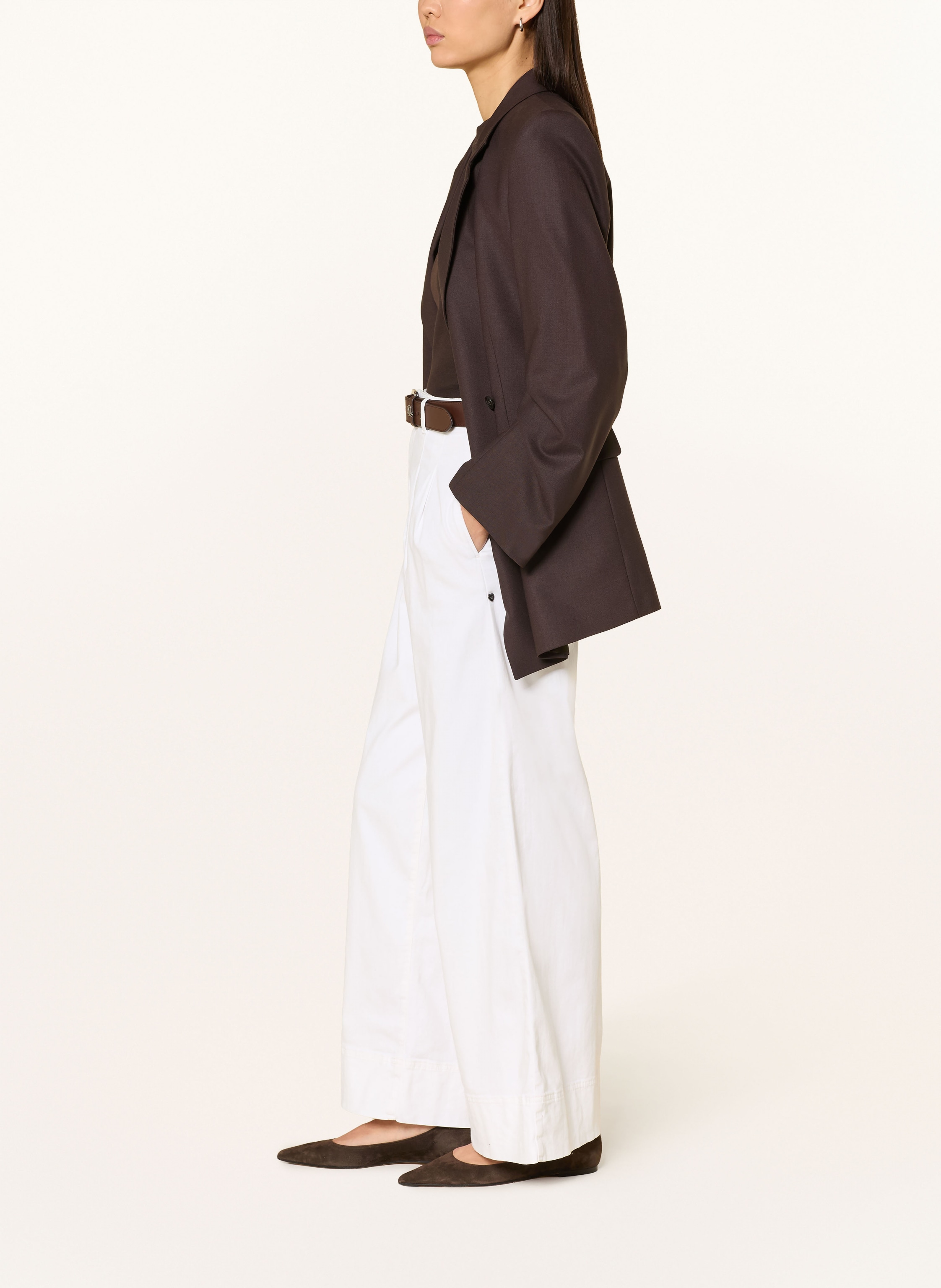 Thumbnail - Buena Vista Wide Leg Jeans weiss