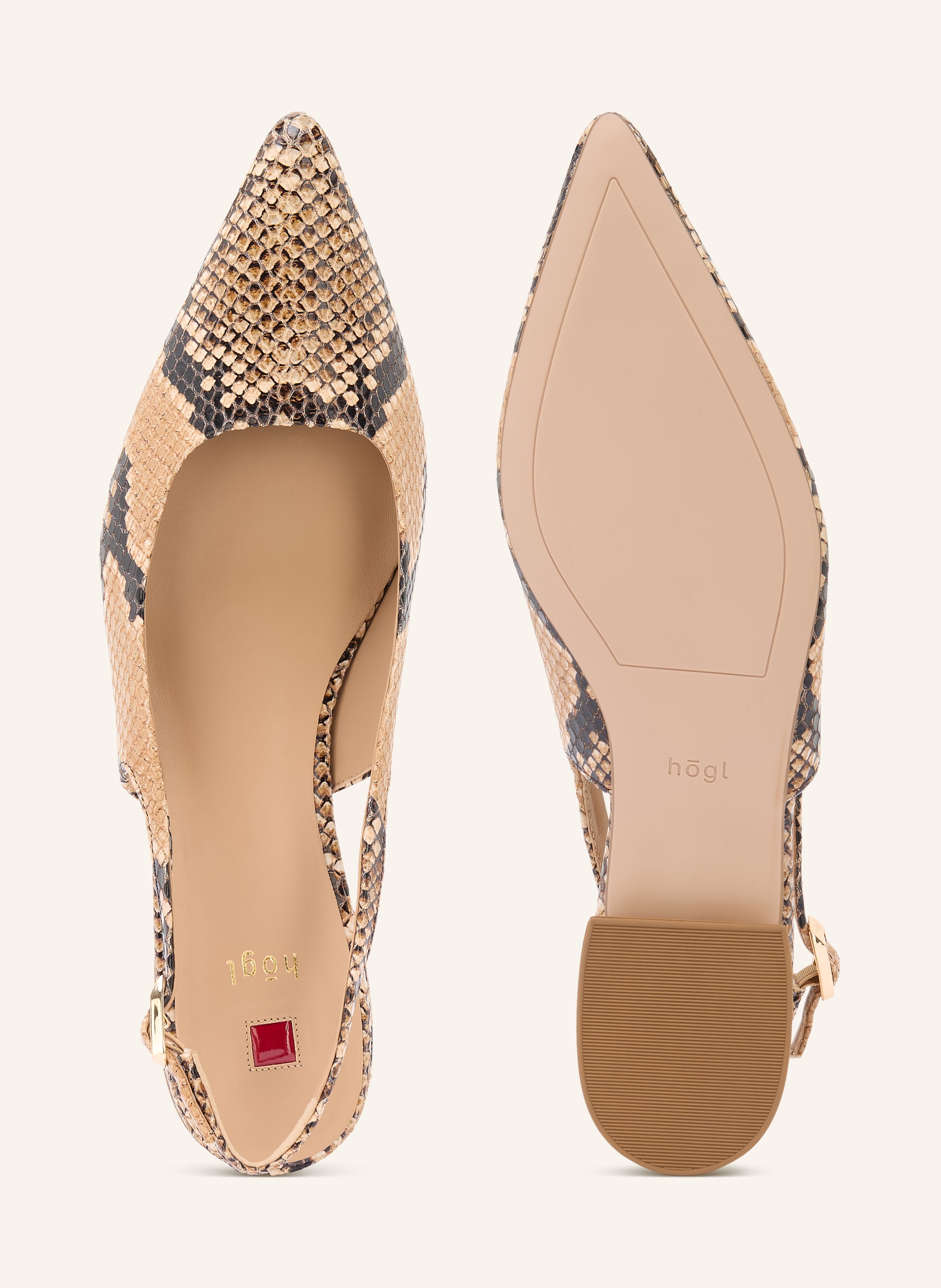 Thumbnail - Högl Slingballerinas beige