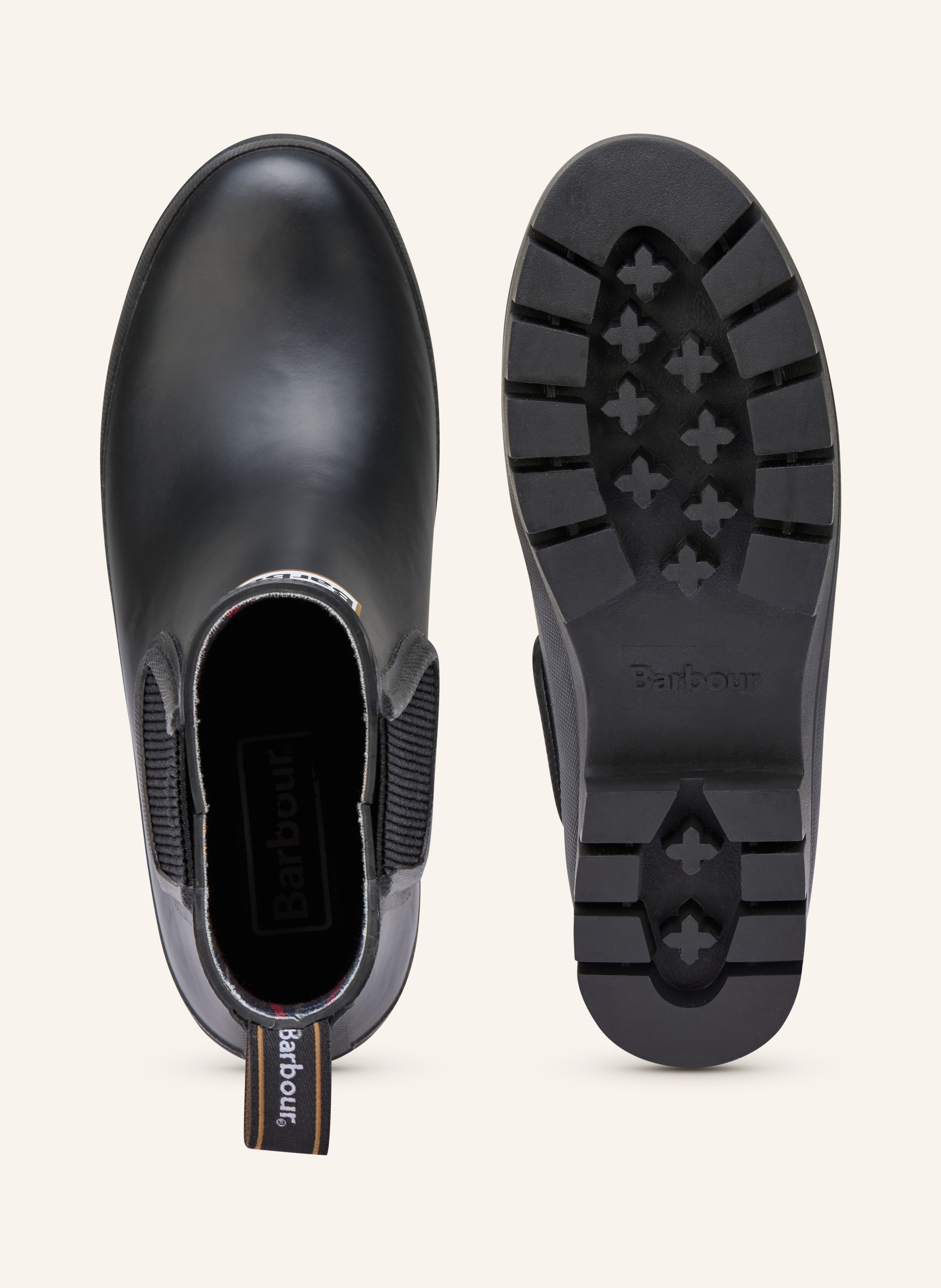 Thumbnail - Barbour Gummistiefel Halton schwarz