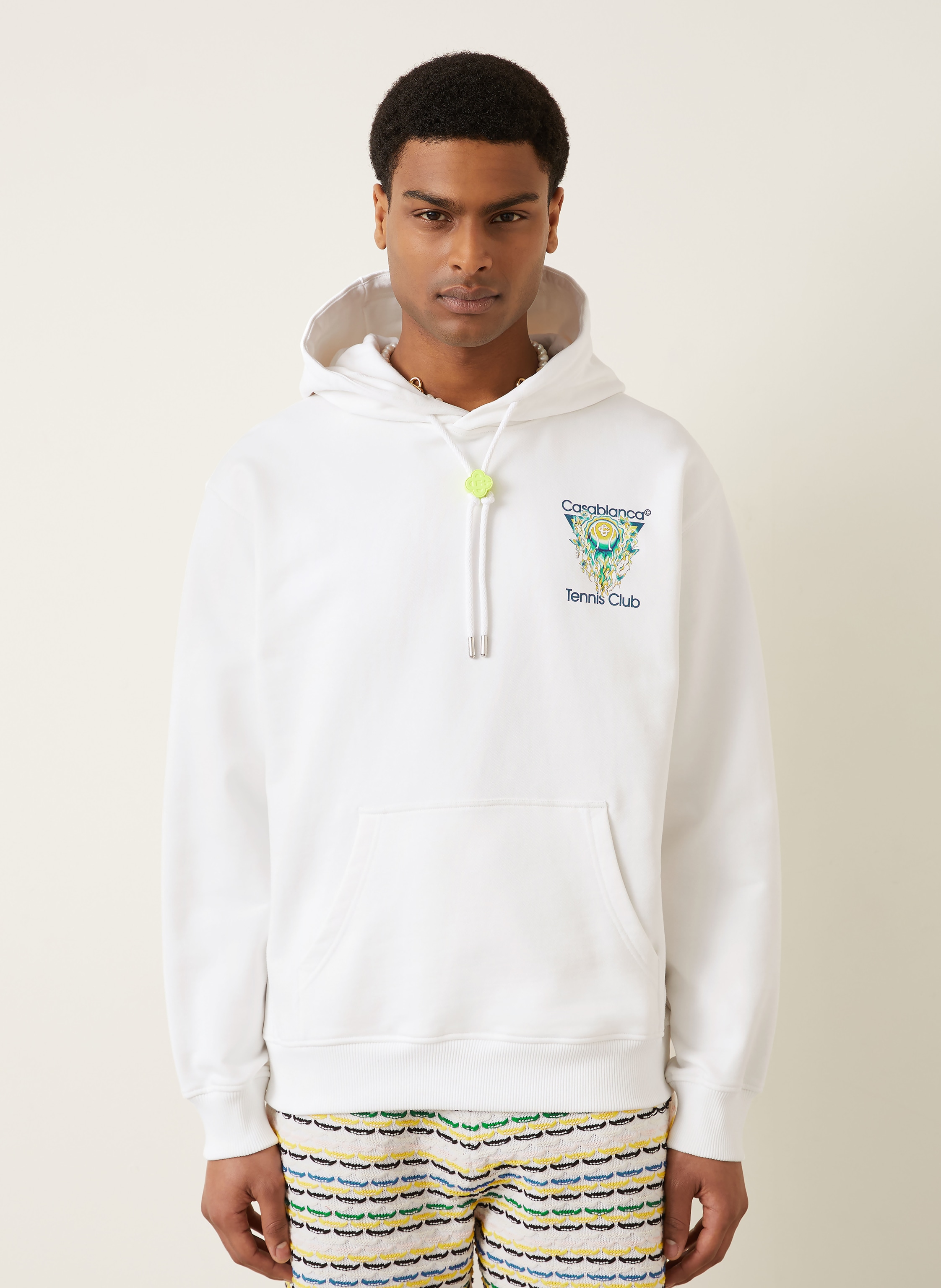 Thumbnail - Casablanca Hoodie weiss
