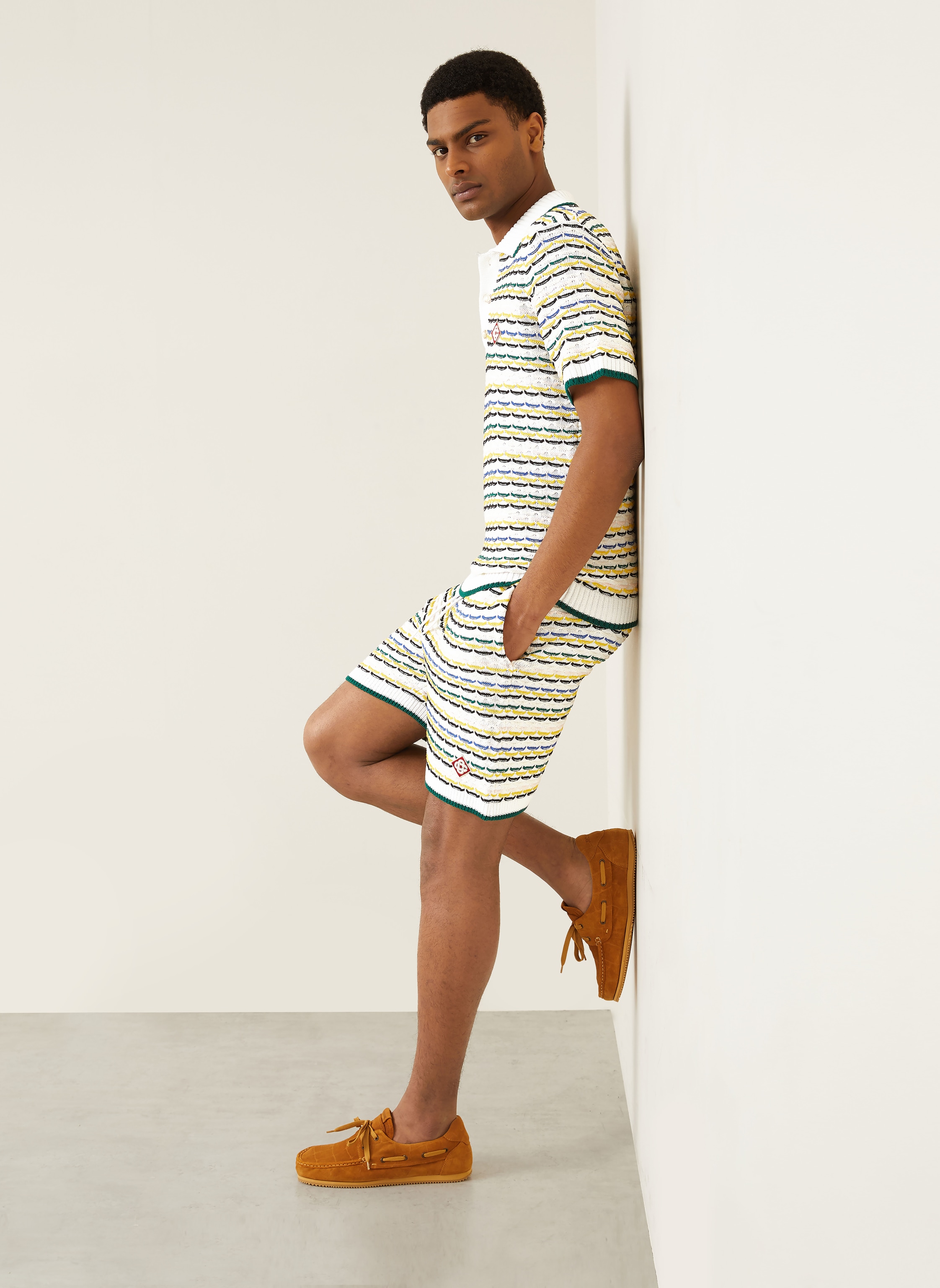 Thumbnail - Casablanca Strickshorts beige