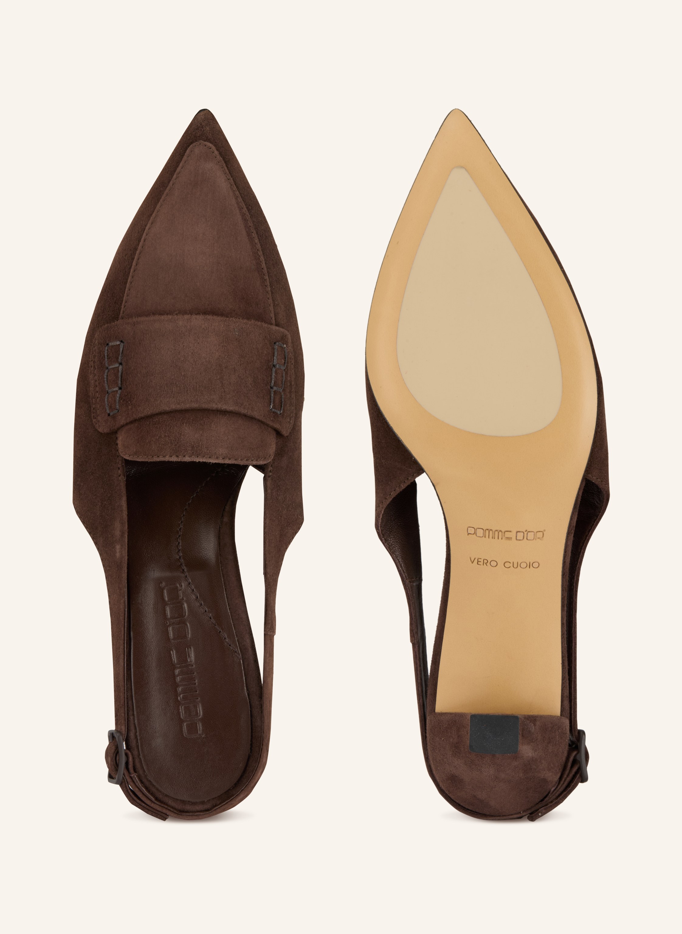 Thumbnail - Pomme D'or Slingpumps Louise braun