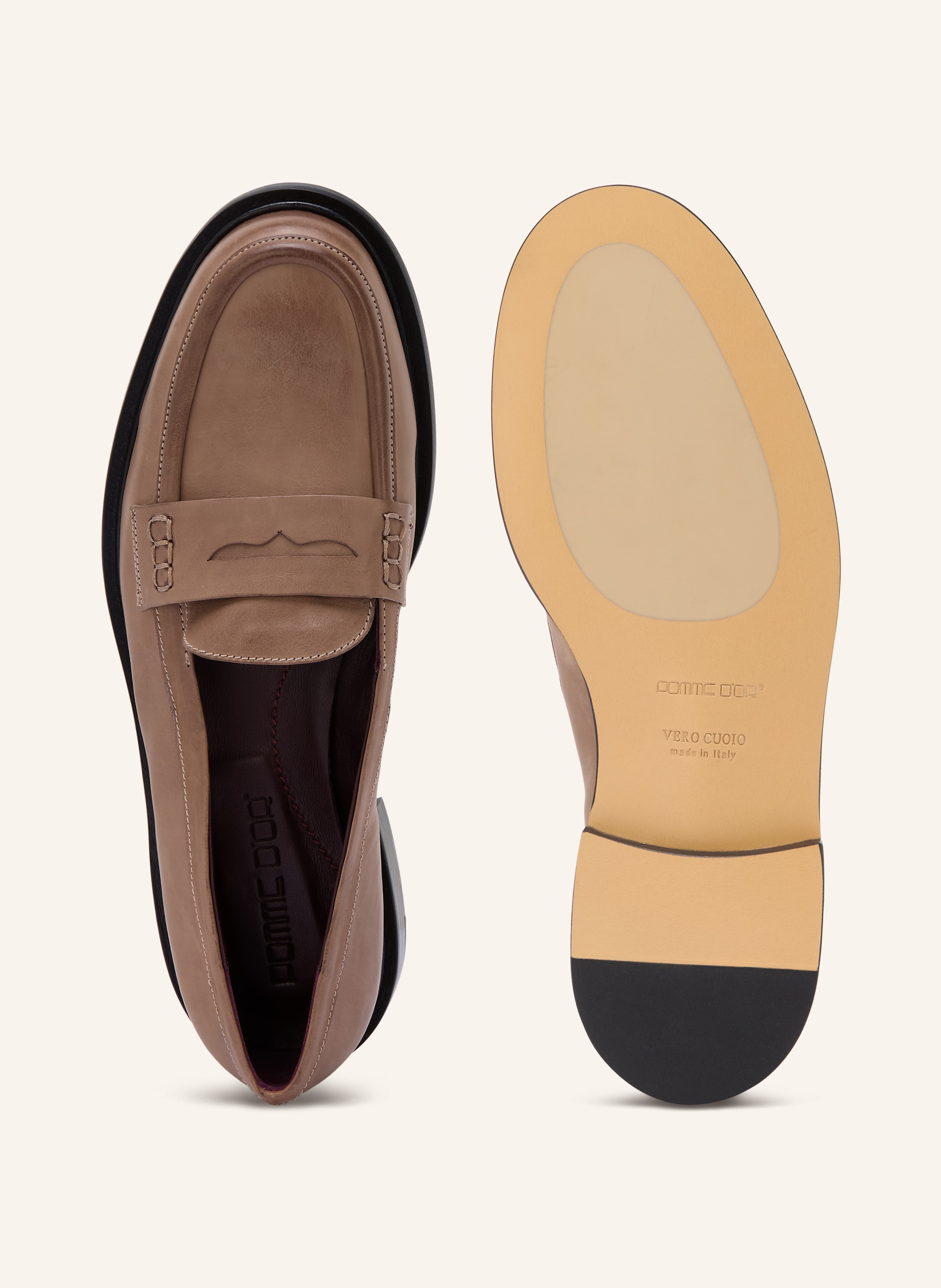Thumbnail - Pomme D'or Penny-Loafer Gender beige