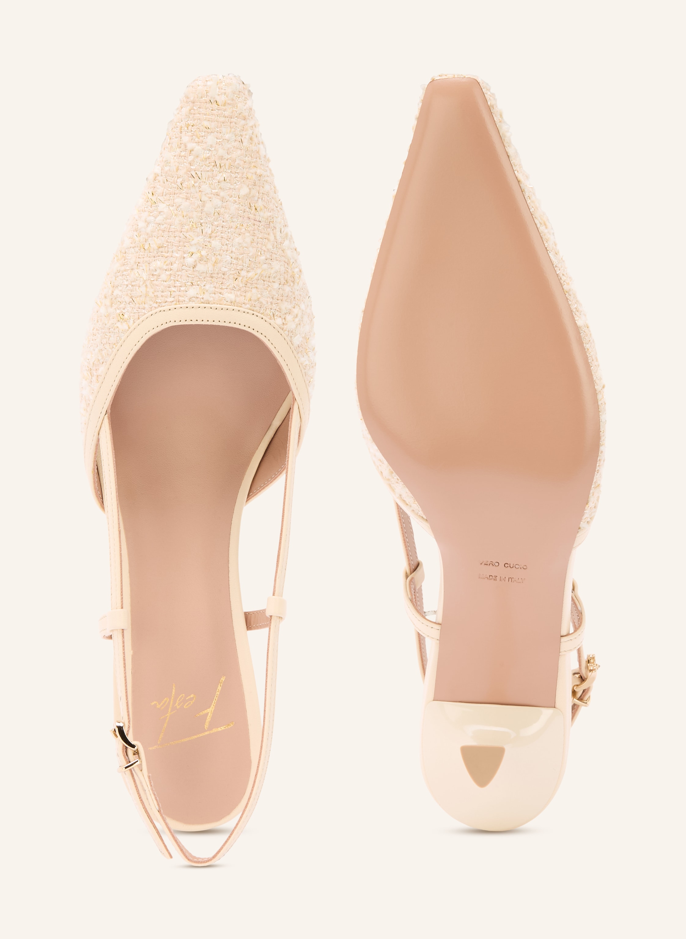Thumbnail - Festa Slingpumps Palmi Pluma weiss