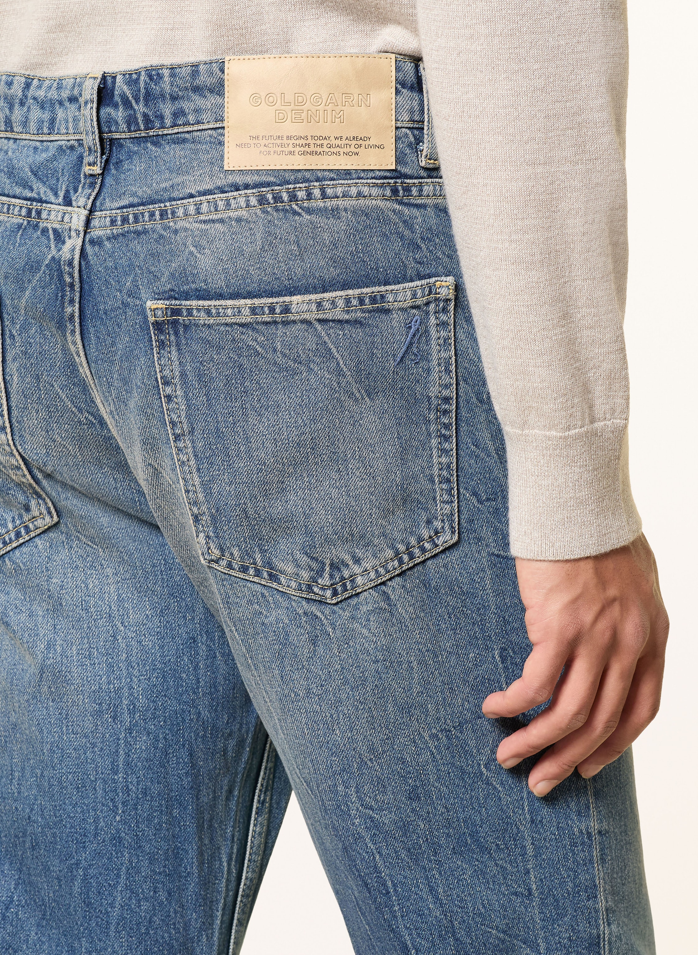 Thumbnail - Goldgarn Denim Jeans Franklin Straight Fit blau