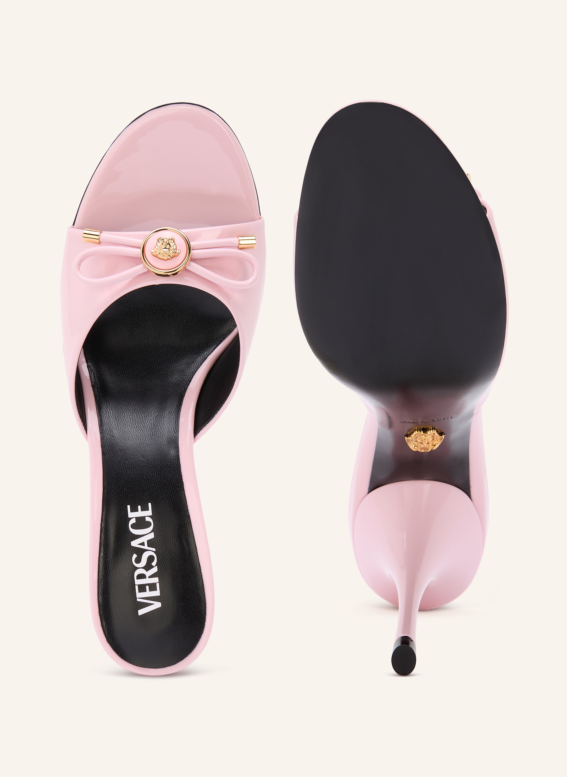 Thumbnail - Versace Lack-Mules pink
