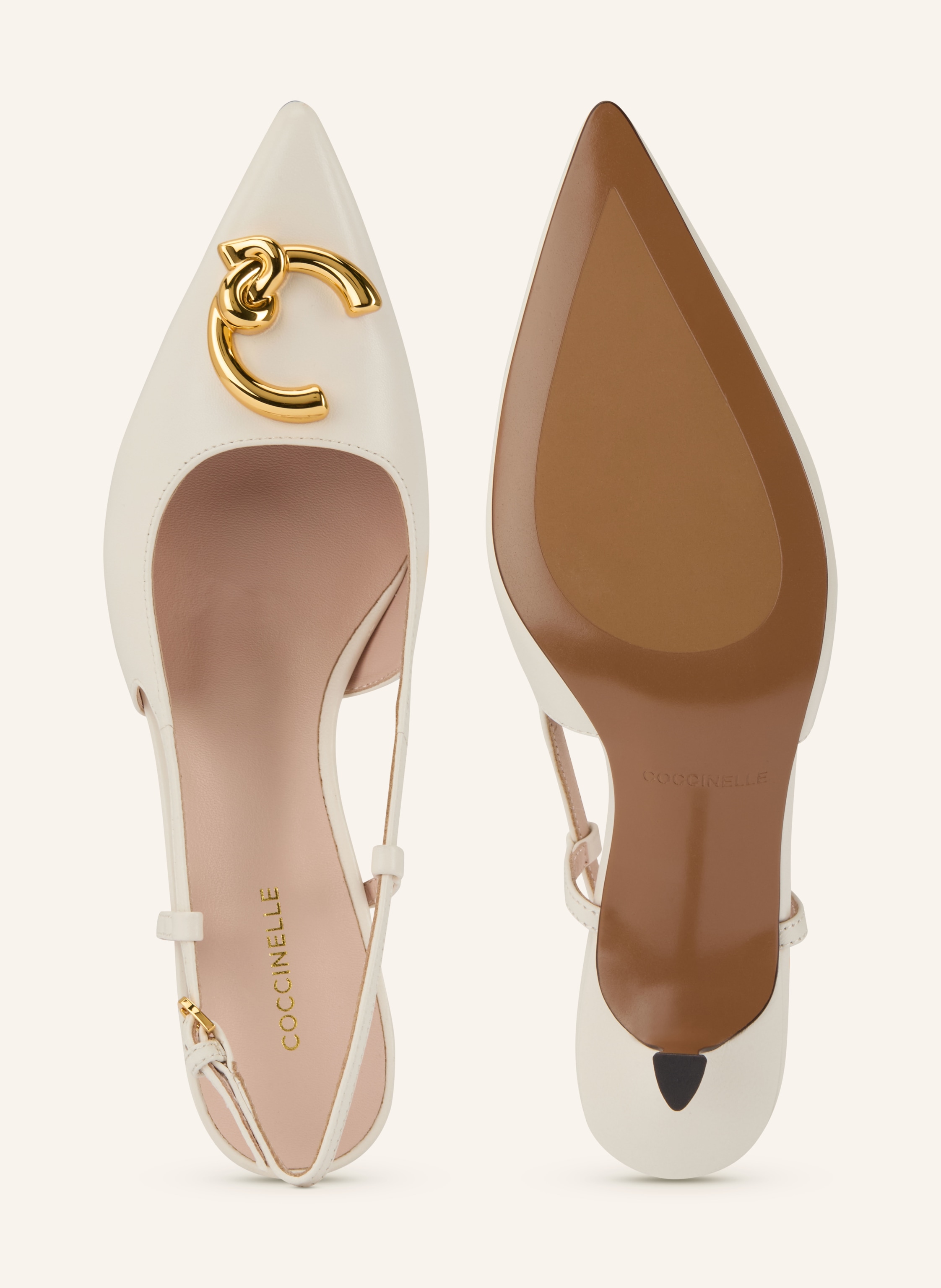 Thumbnail - Coccinelle Slingpumps beige