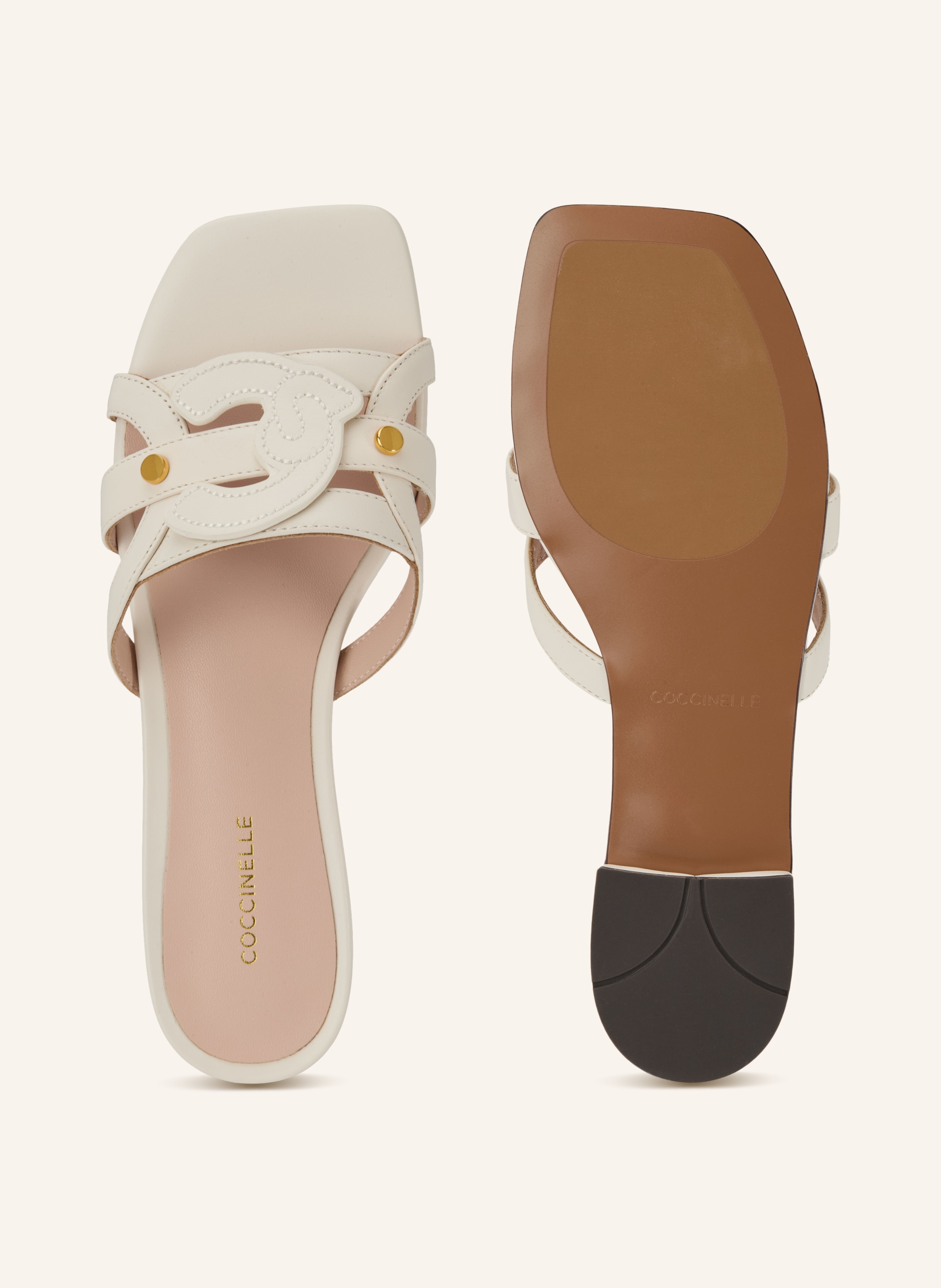 Thumbnail - Coccinelle Mules beige