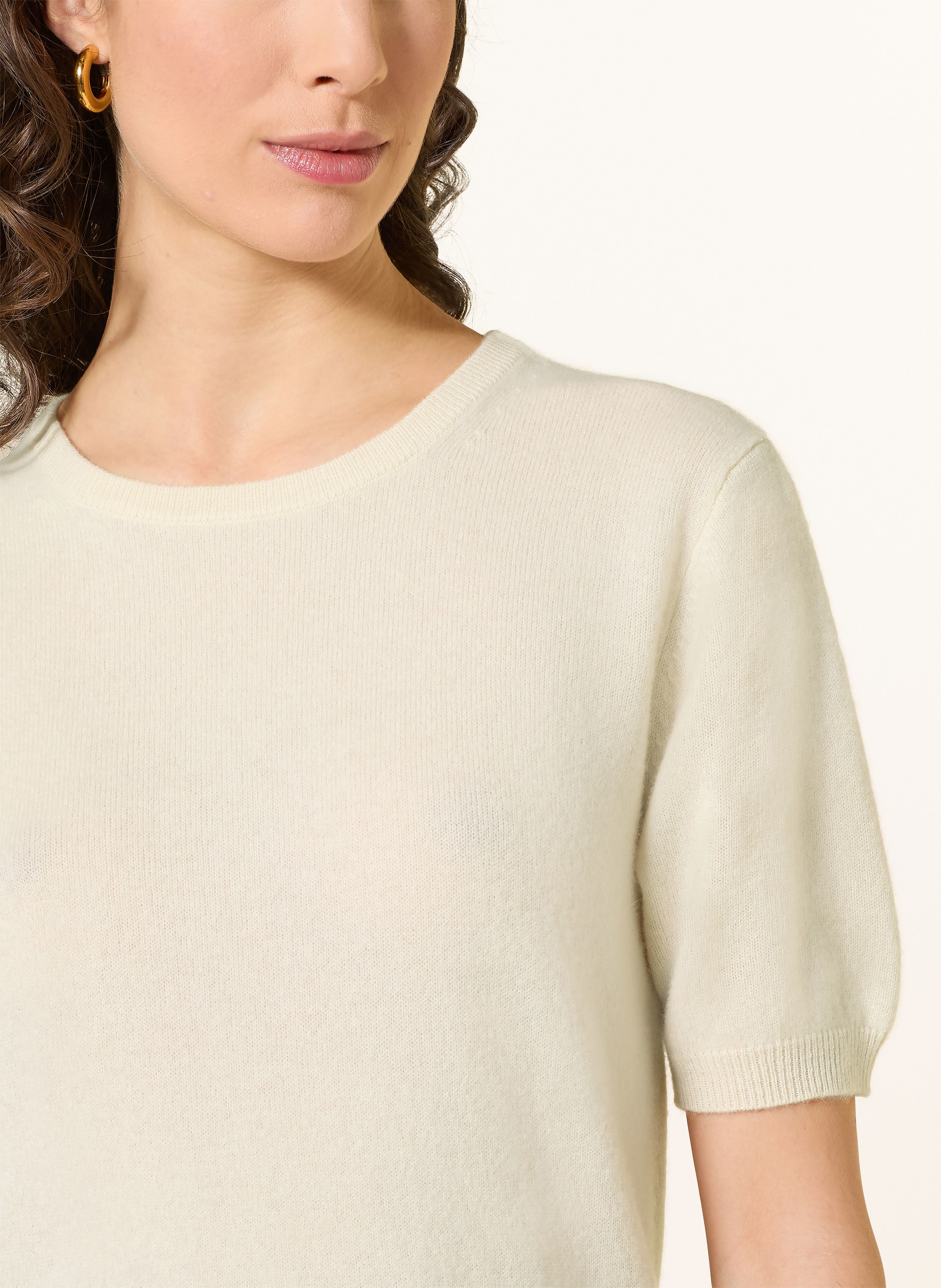 Thumbnail - Soft Goat Strickshirt Aus Cashmere weiss