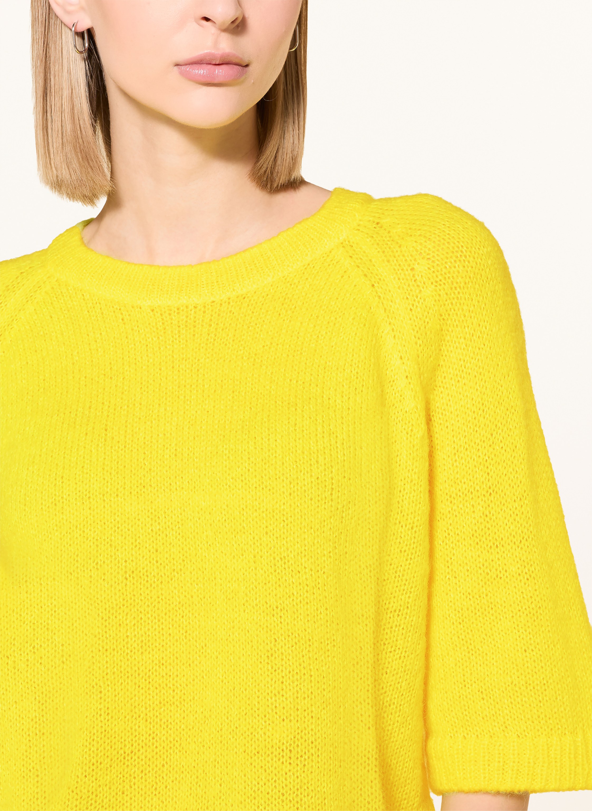 Thumbnail - Milano Italy Strickshirt Mit Mohair gelb