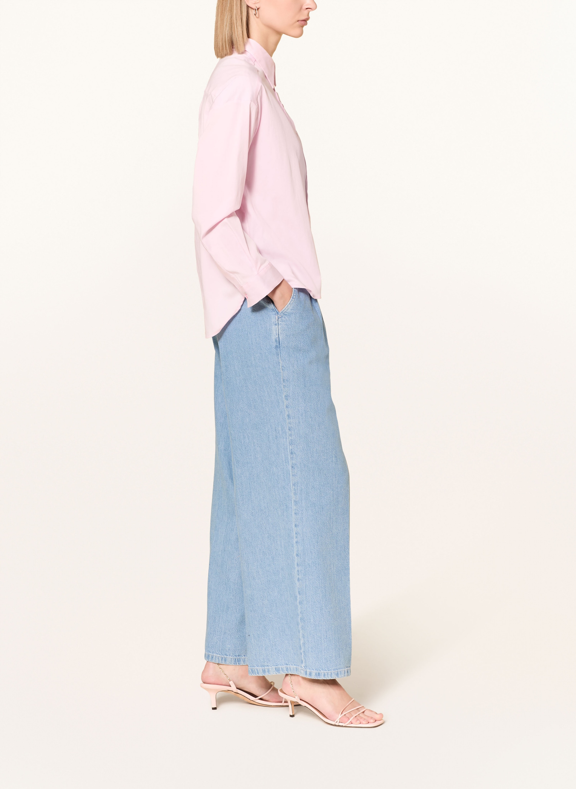 Thumbnail - Milano Italy Wide Leg Jeans blau