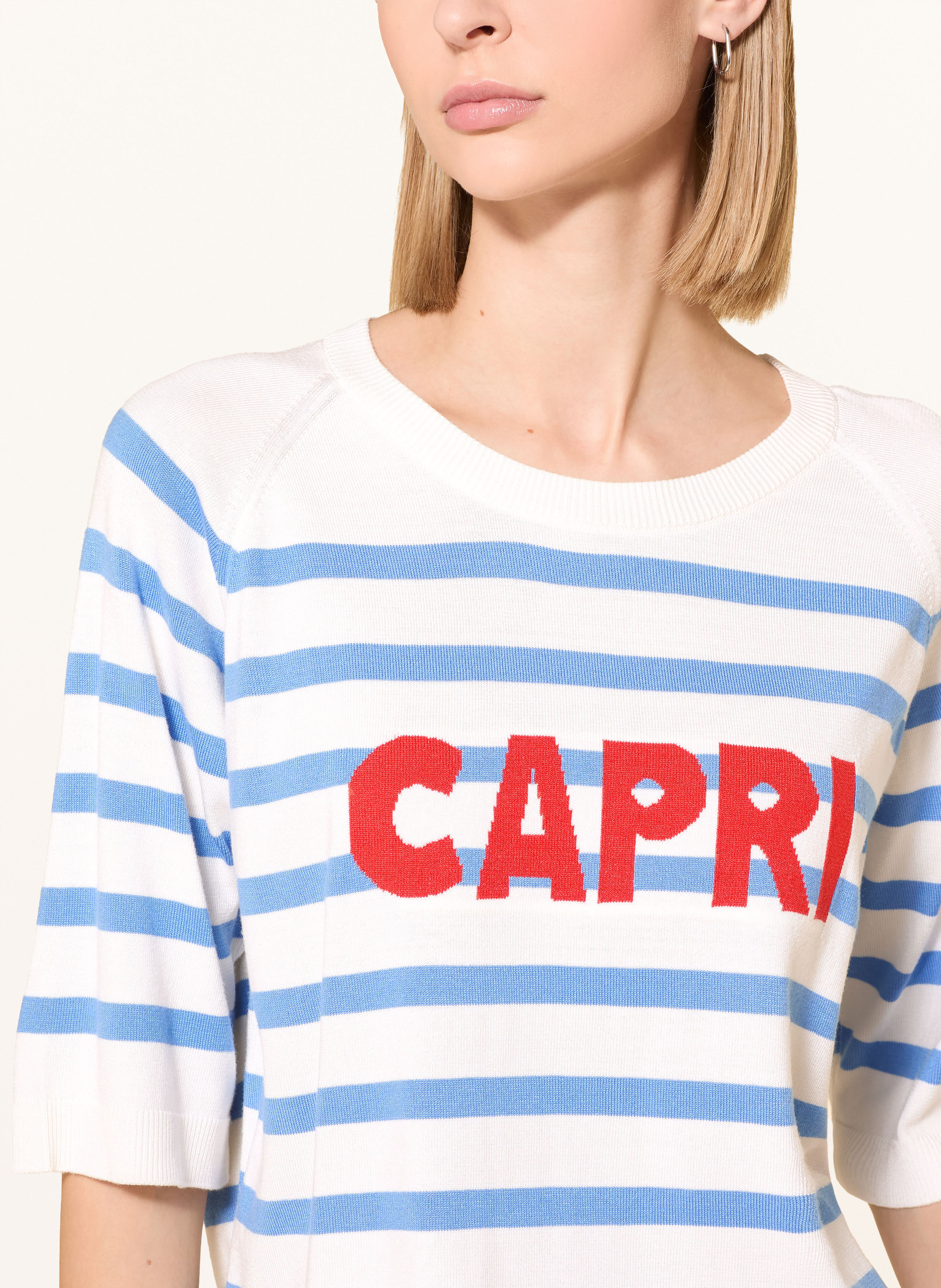 Thumbnail - Milano Italy Oversized-Pullover Mit 3/4-Arm blau