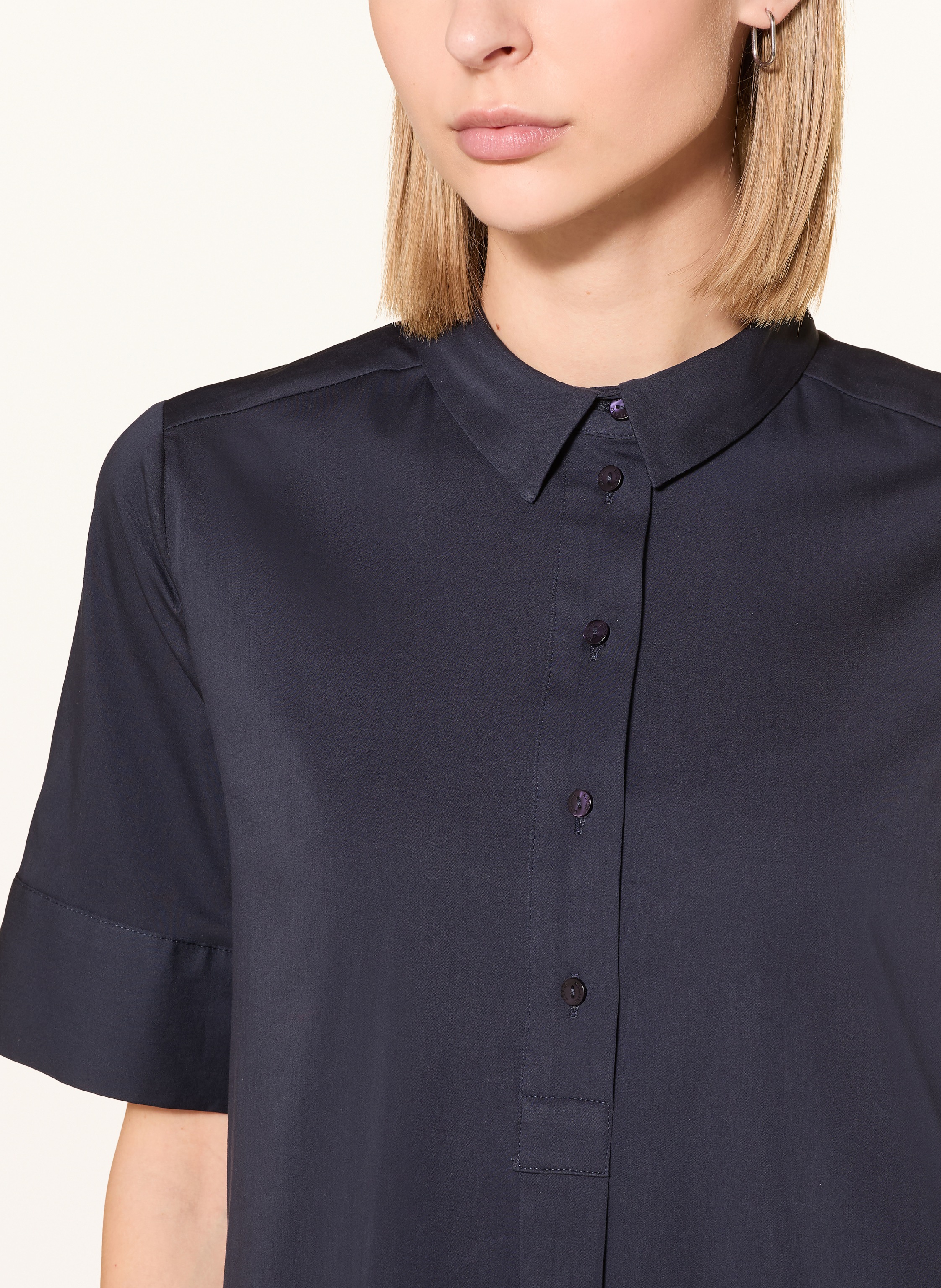 Thumbnail - Milano Italy Hemdblusenkleid blau