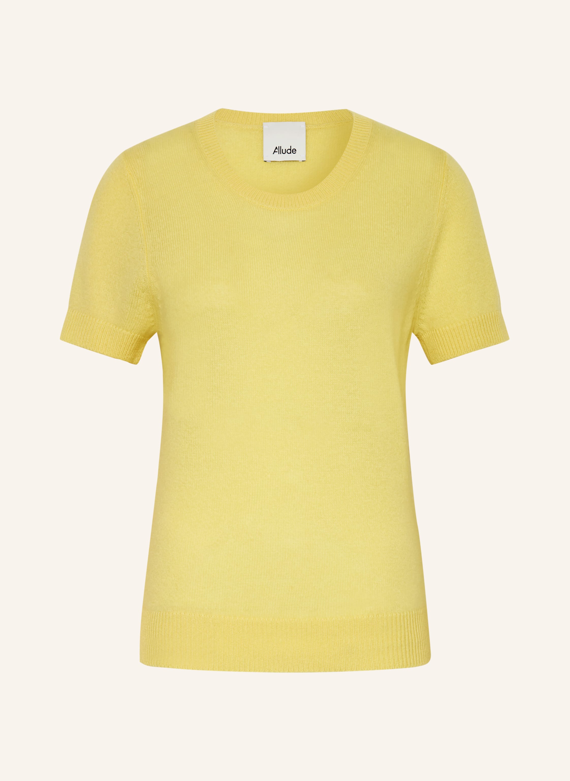 Allude Strickshirt Aus Cashmere gelb