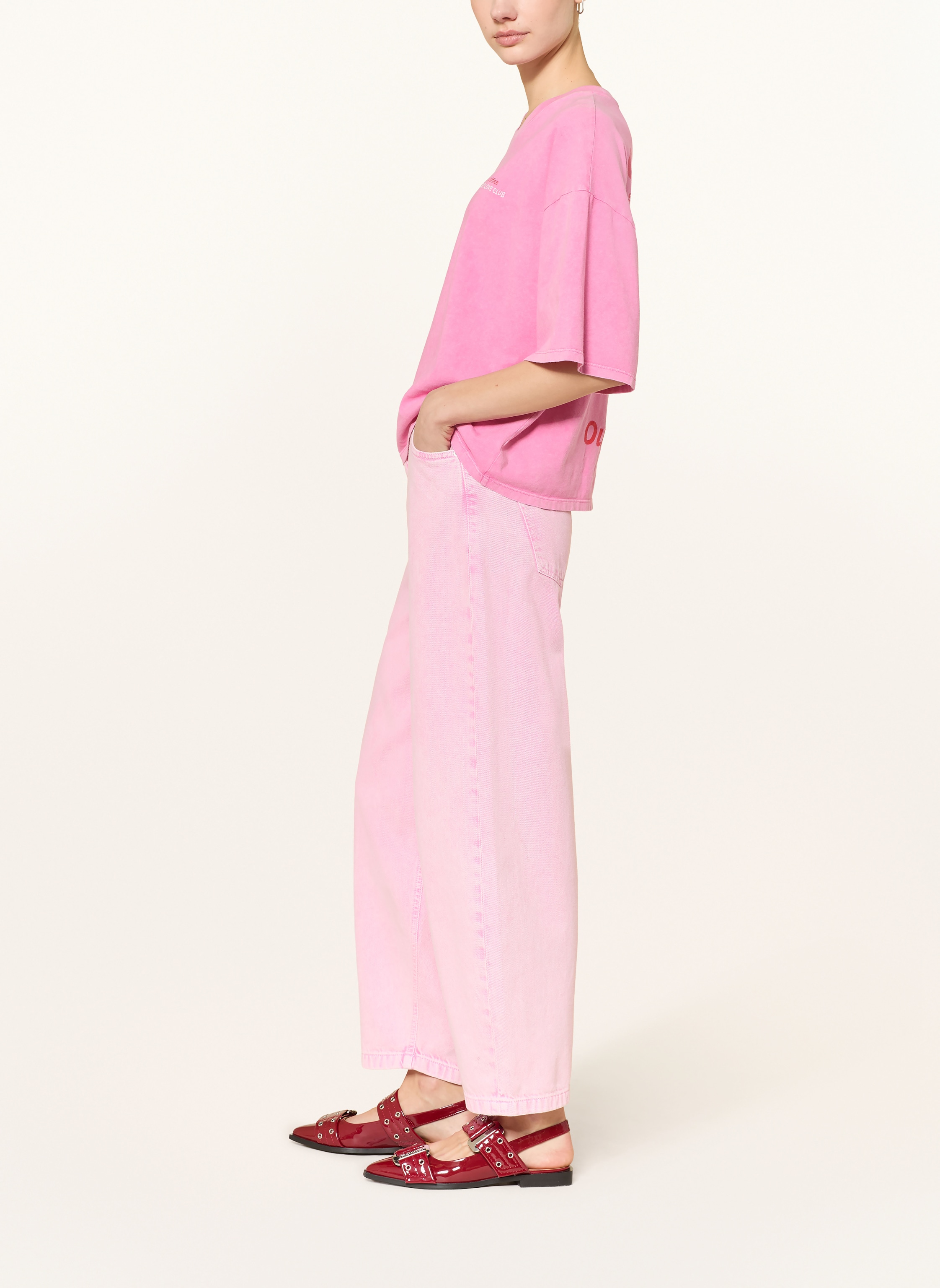 Thumbnail - Ichi Barrel Jeans Ihavena pink