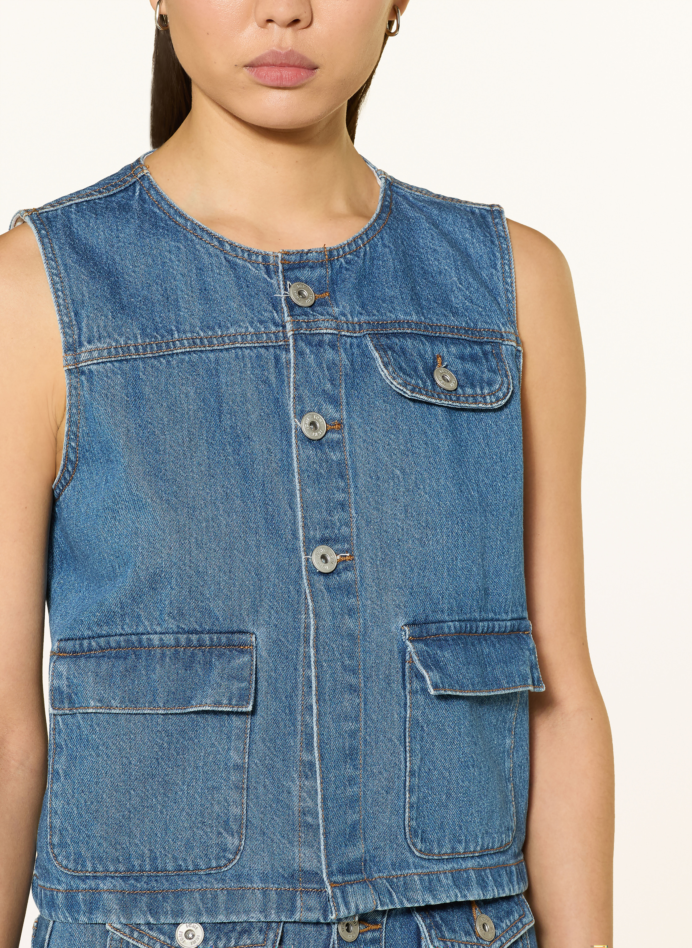 Thumbnail - Ichi Jeansweste Ihpamila blau