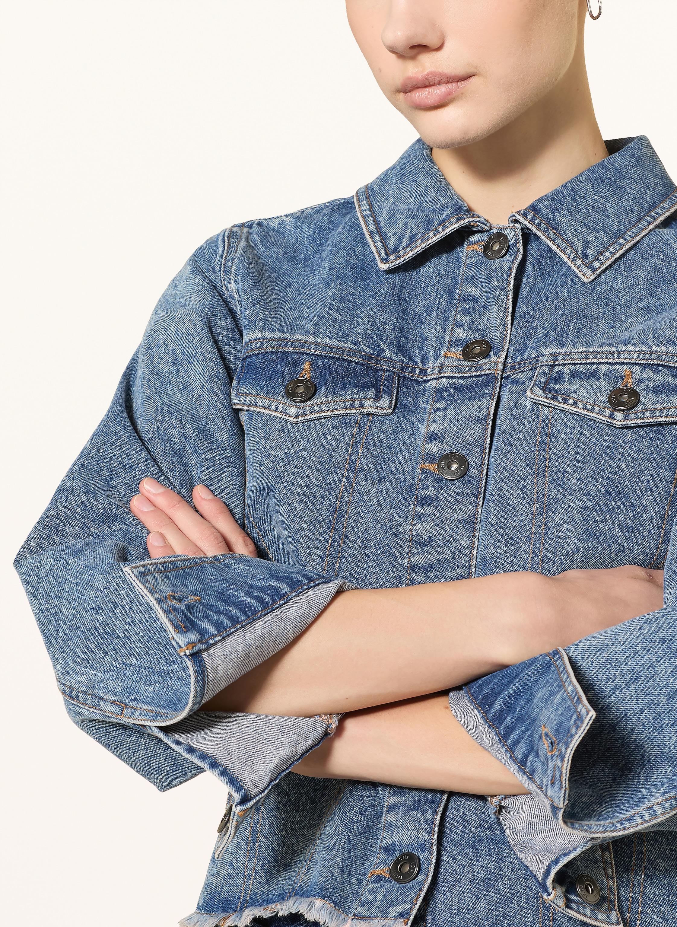 Thumbnail - Ichi Jeansjacke Ihaveny blau