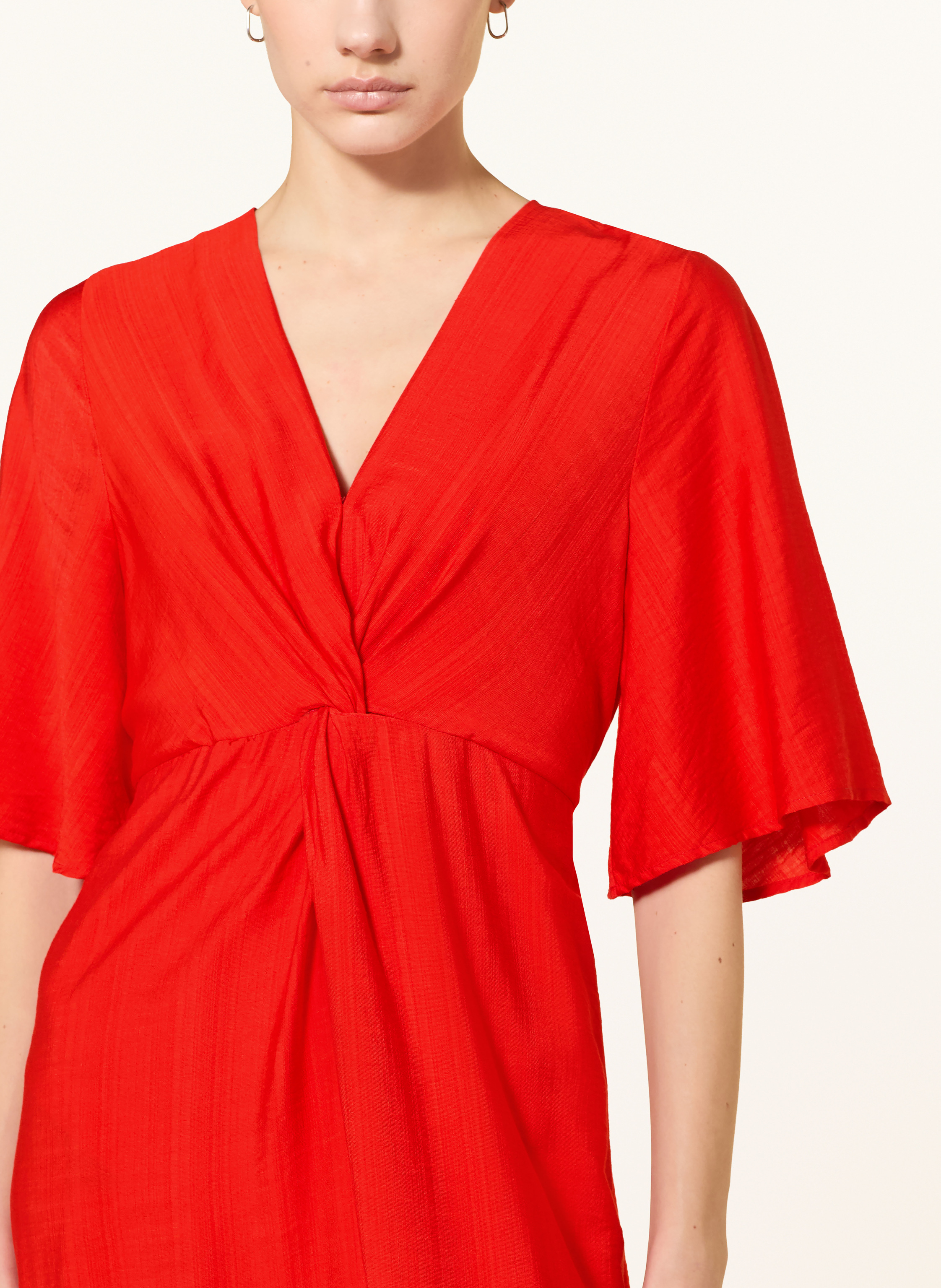 Thumbnail - Ichi Kleid Ihimelda In Wickeloptik rot