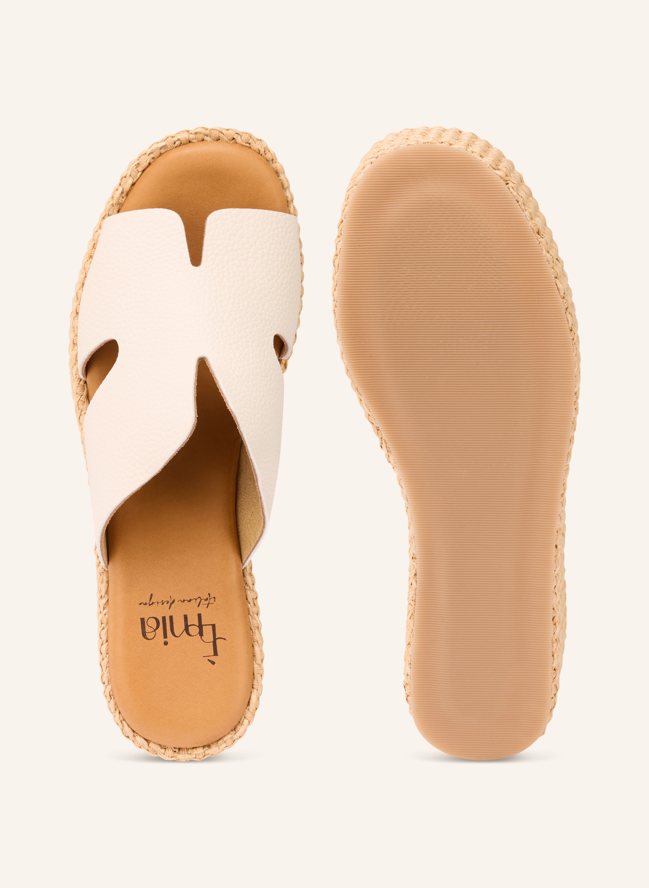 Thumbnail - È Mia Plateau-Wedges weiss