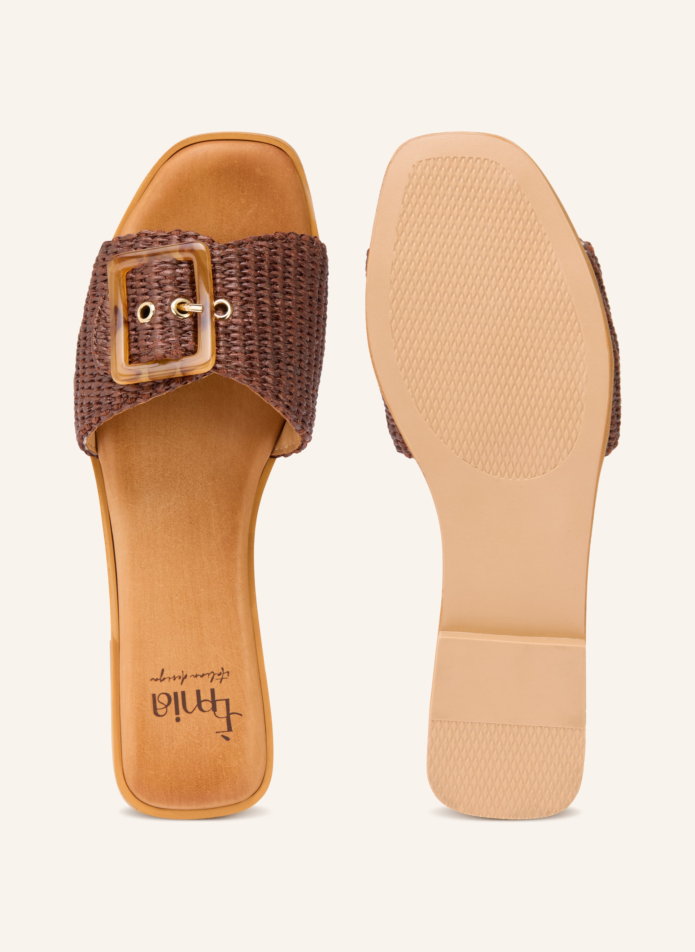 Thumbnail - È Mia Pantoletten braun