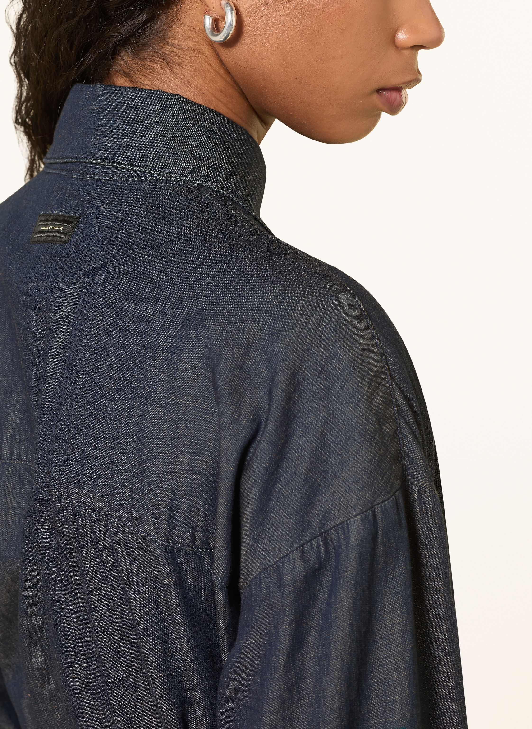 Thumbnail - Armani Exchange Hemdblusenkleid blau