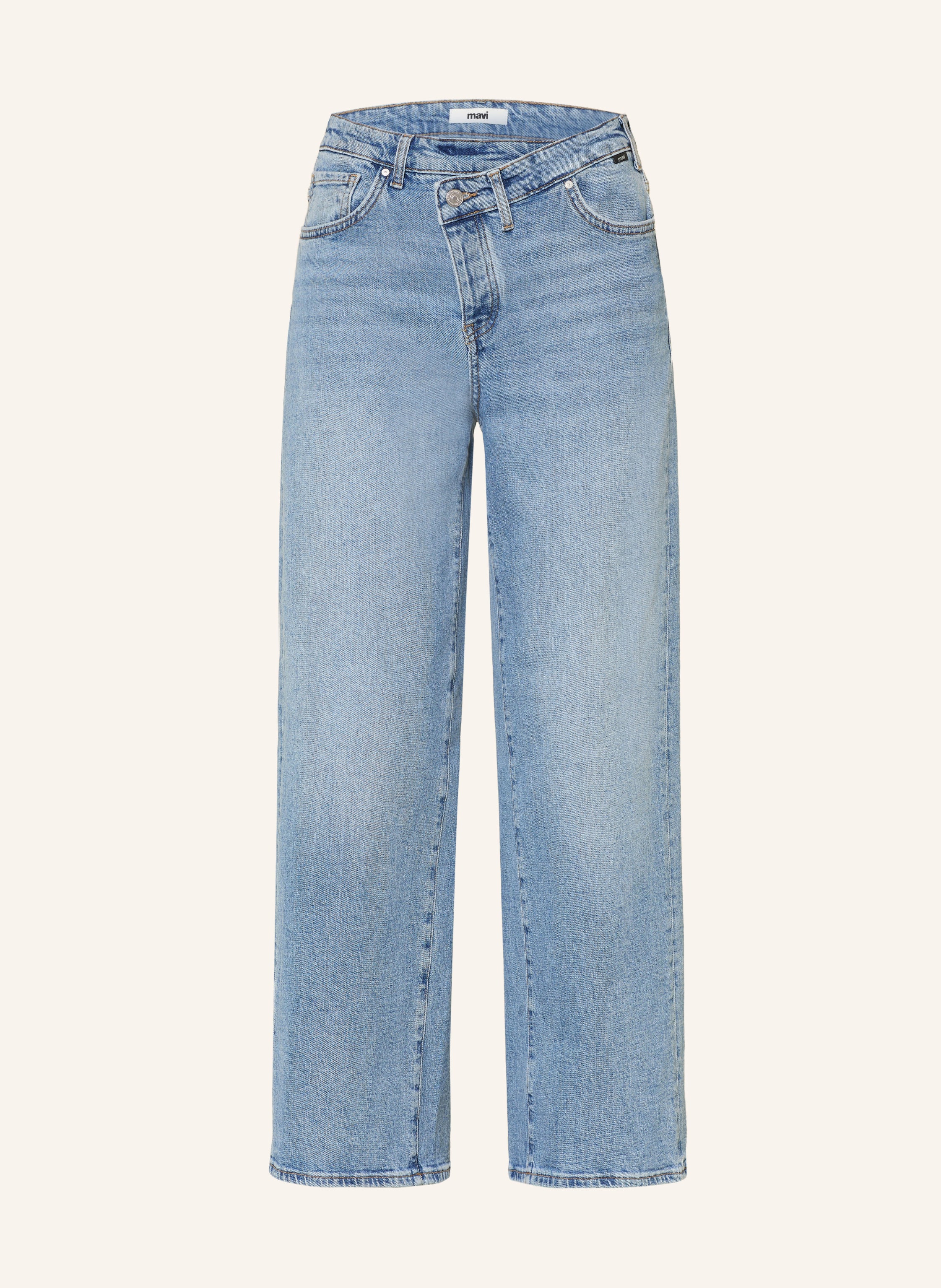 Mavi Wide Leg Jeans Siena Cross Fly blau