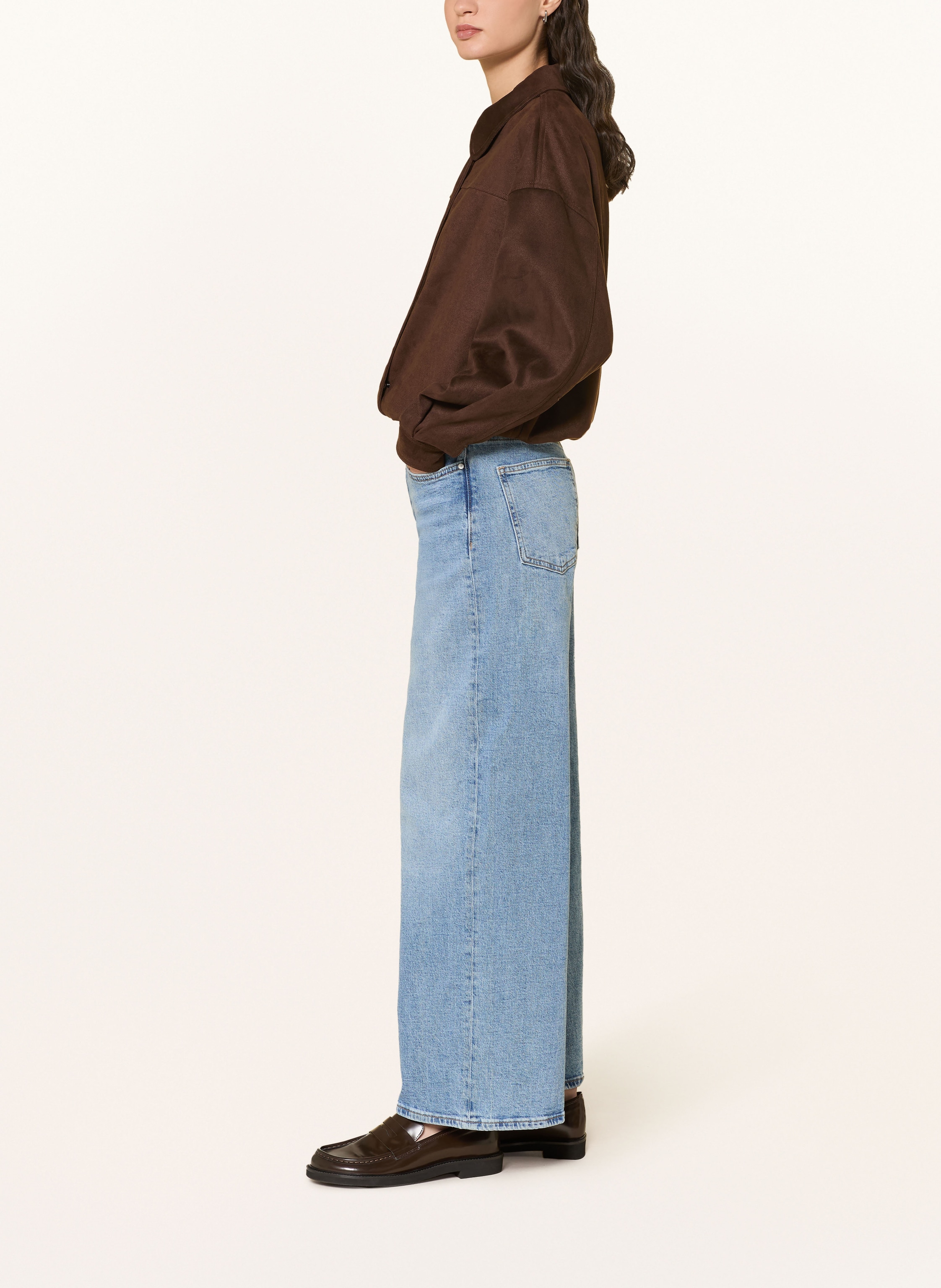 Thumbnail - Mavi Wide Leg Jeans Siena Cross Fly blau