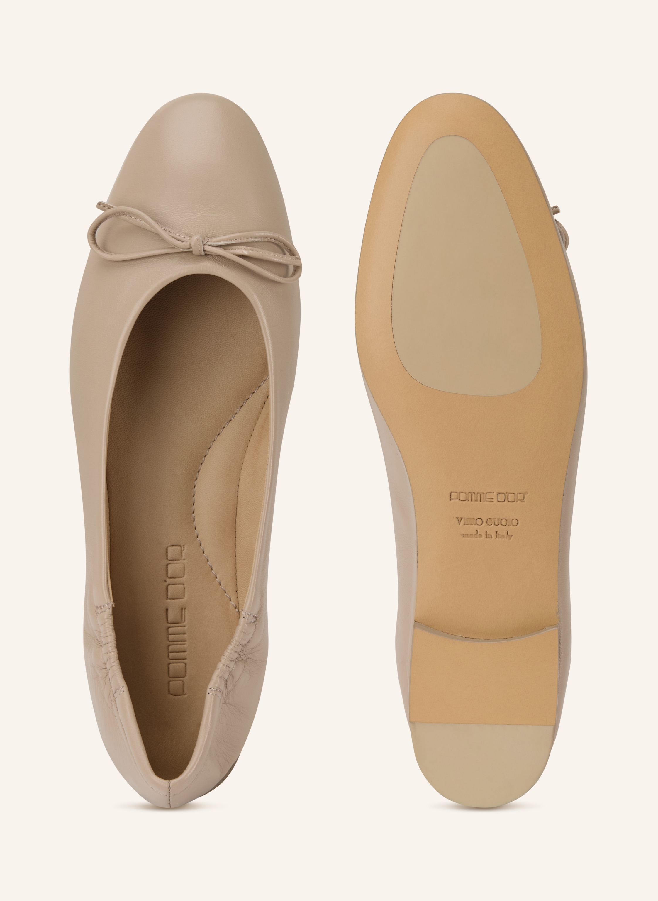 Thumbnail - Pomme D'or Ballerinas Giorgia beige