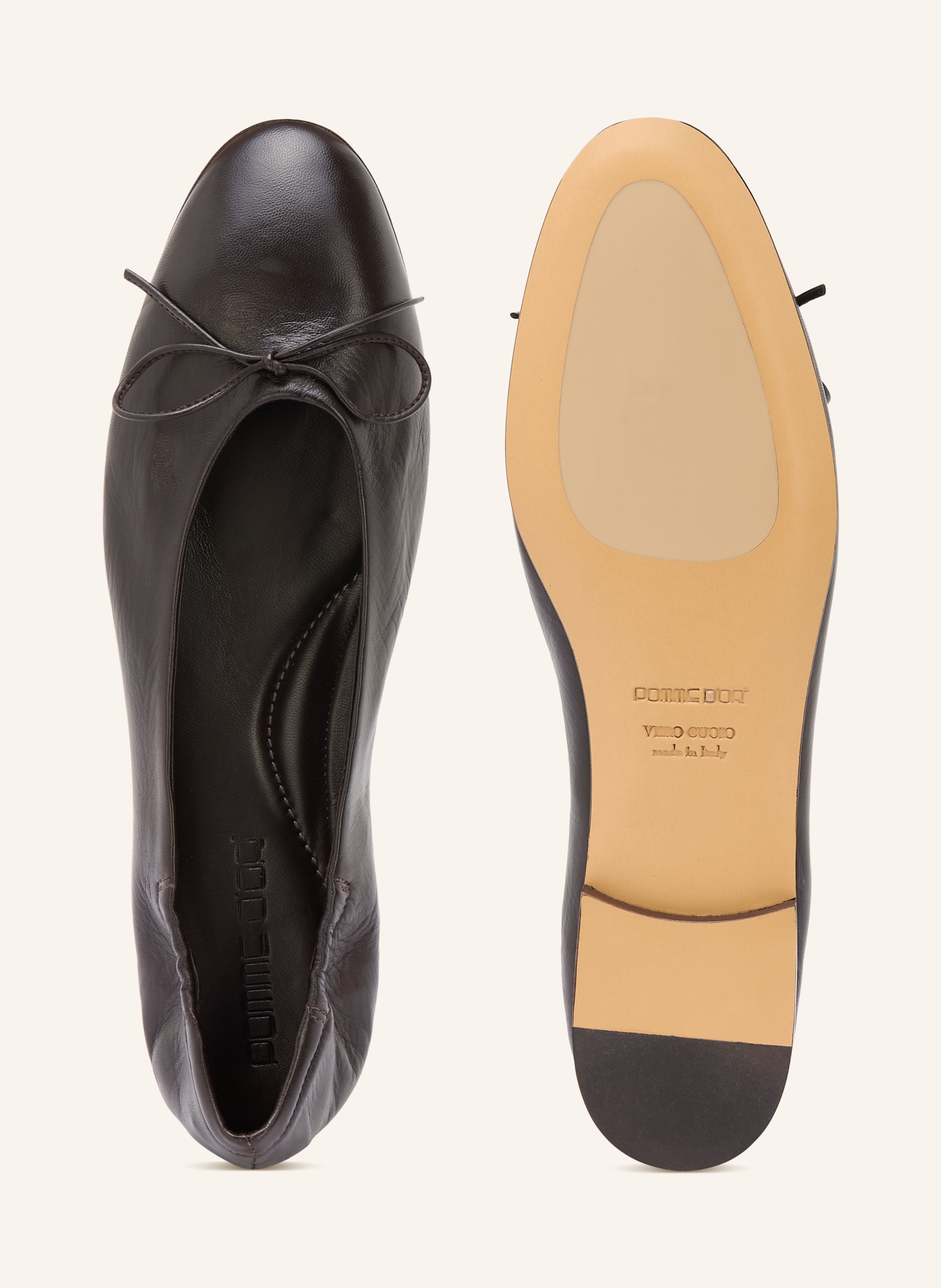 Thumbnail - Pomme D'or Ballerinas Giorgia braun