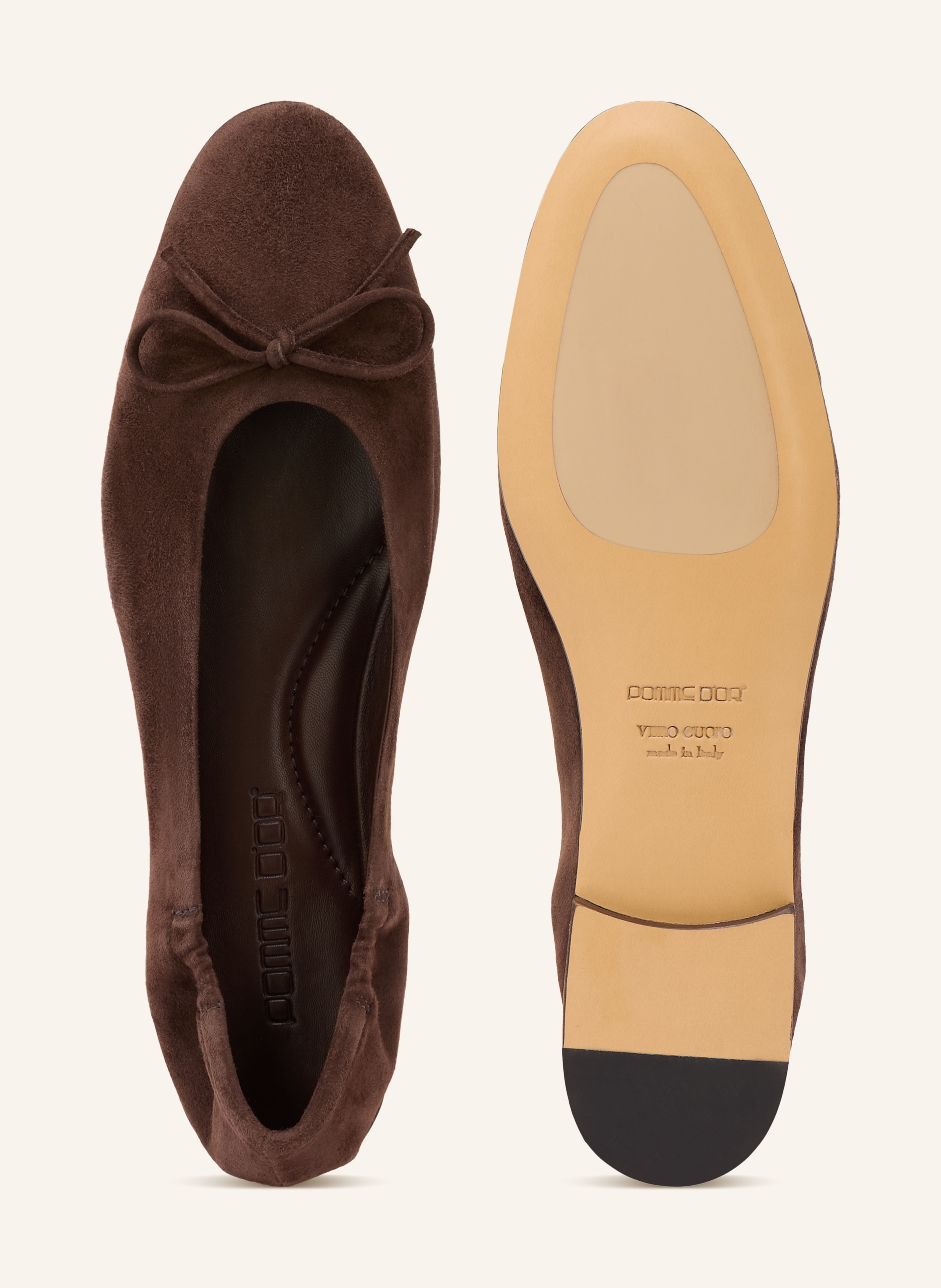 Thumbnail - Pomme D'or Ballerinas Giorgia braun