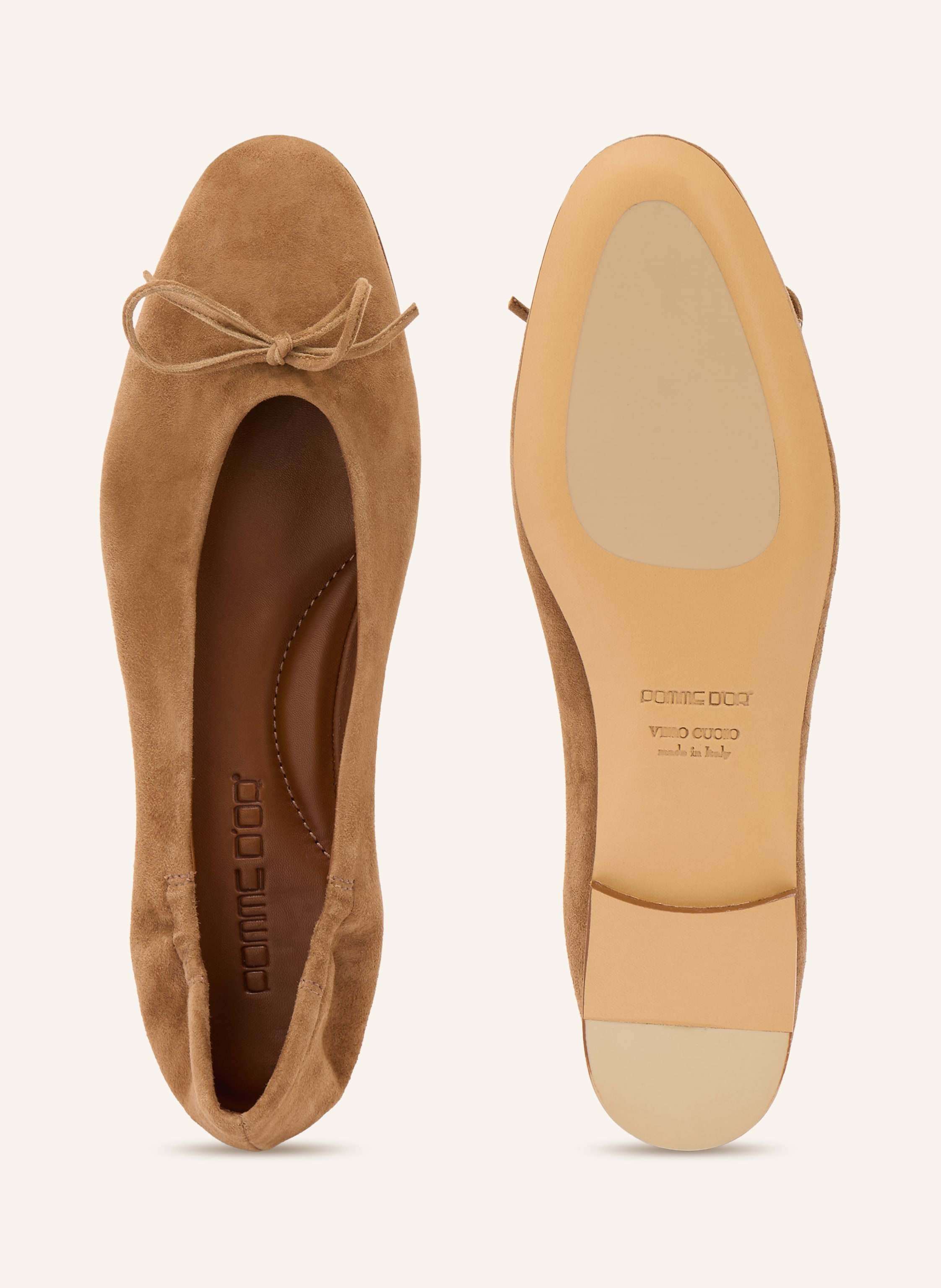 Thumbnail - Pomme D'or Ballerinas Giorgia braun