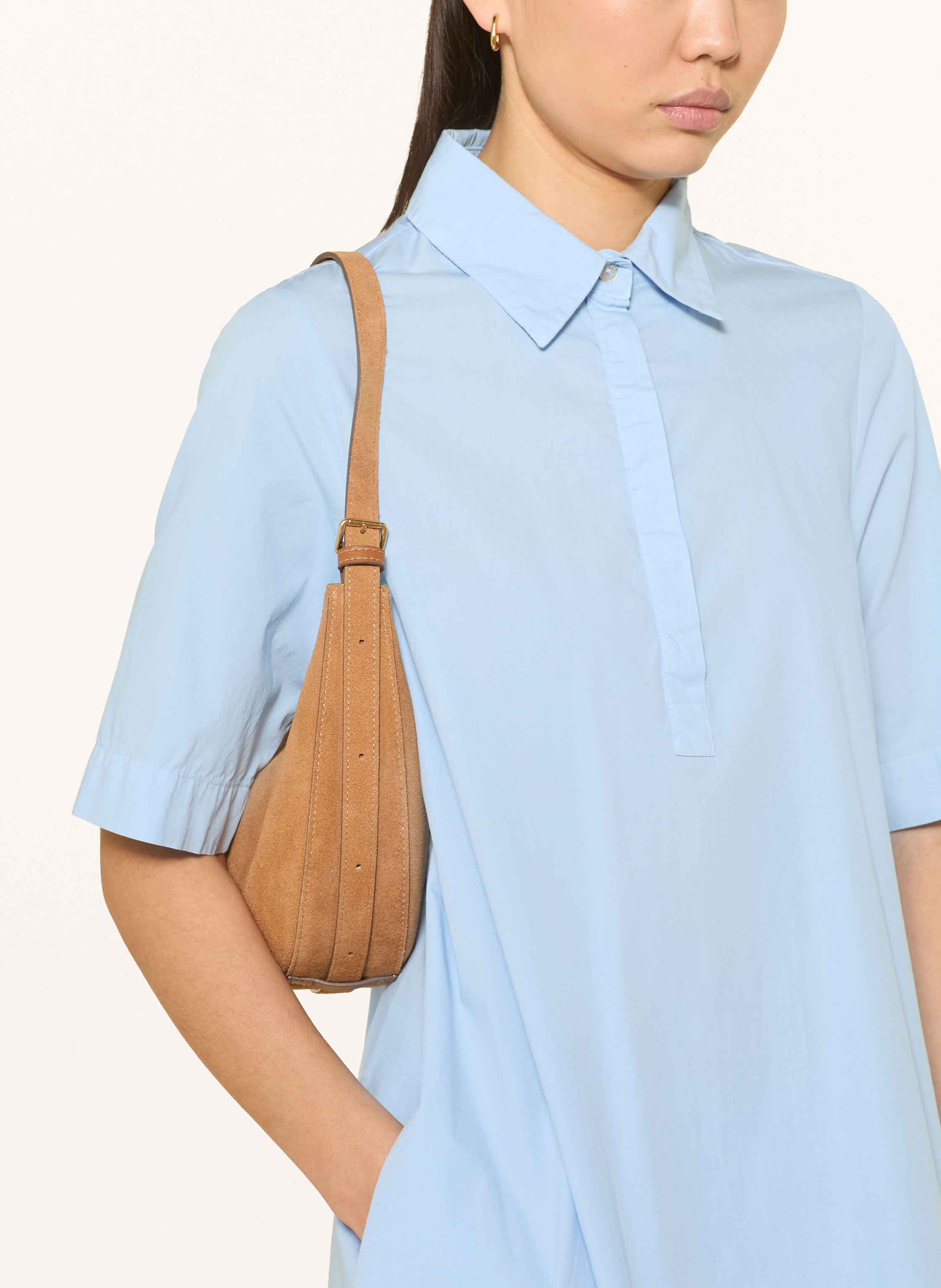 Thumbnail - Backstage Hemdblusenkleid Prato blau