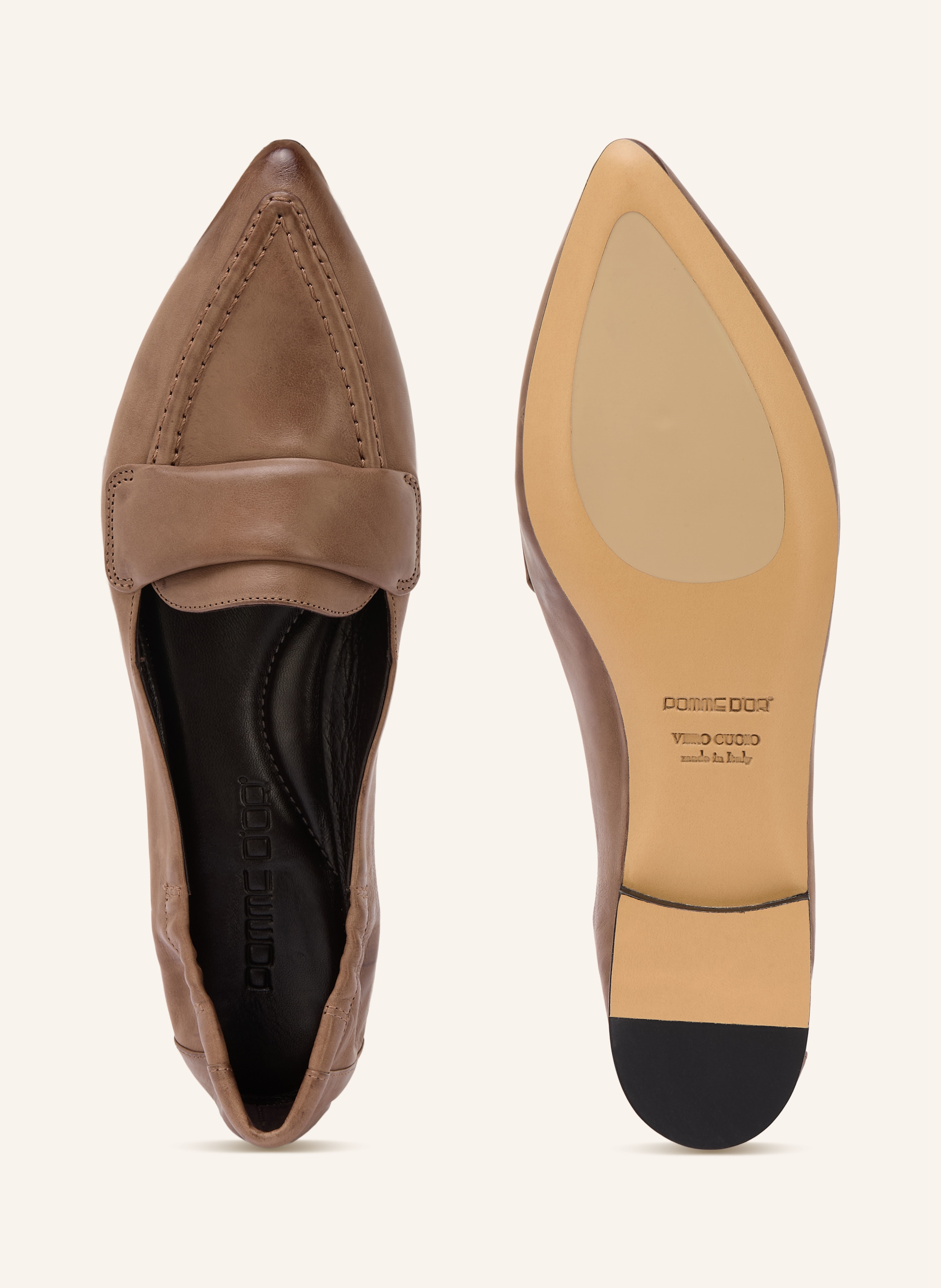 Thumbnail - Pomme D'or Loafer Grace beige
