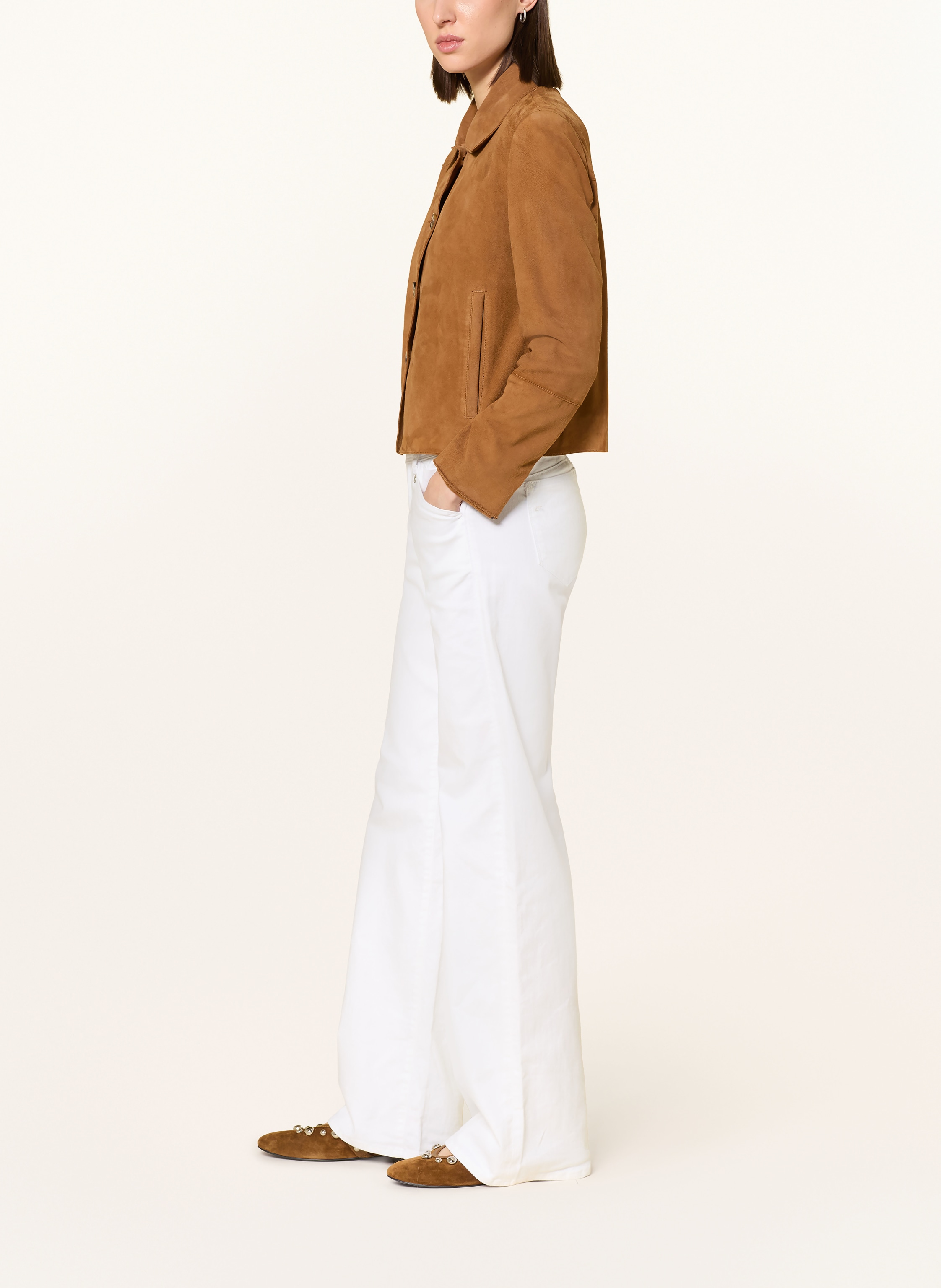 Thumbnail - Herrlicher Wide Leg Jeans Prime weiss