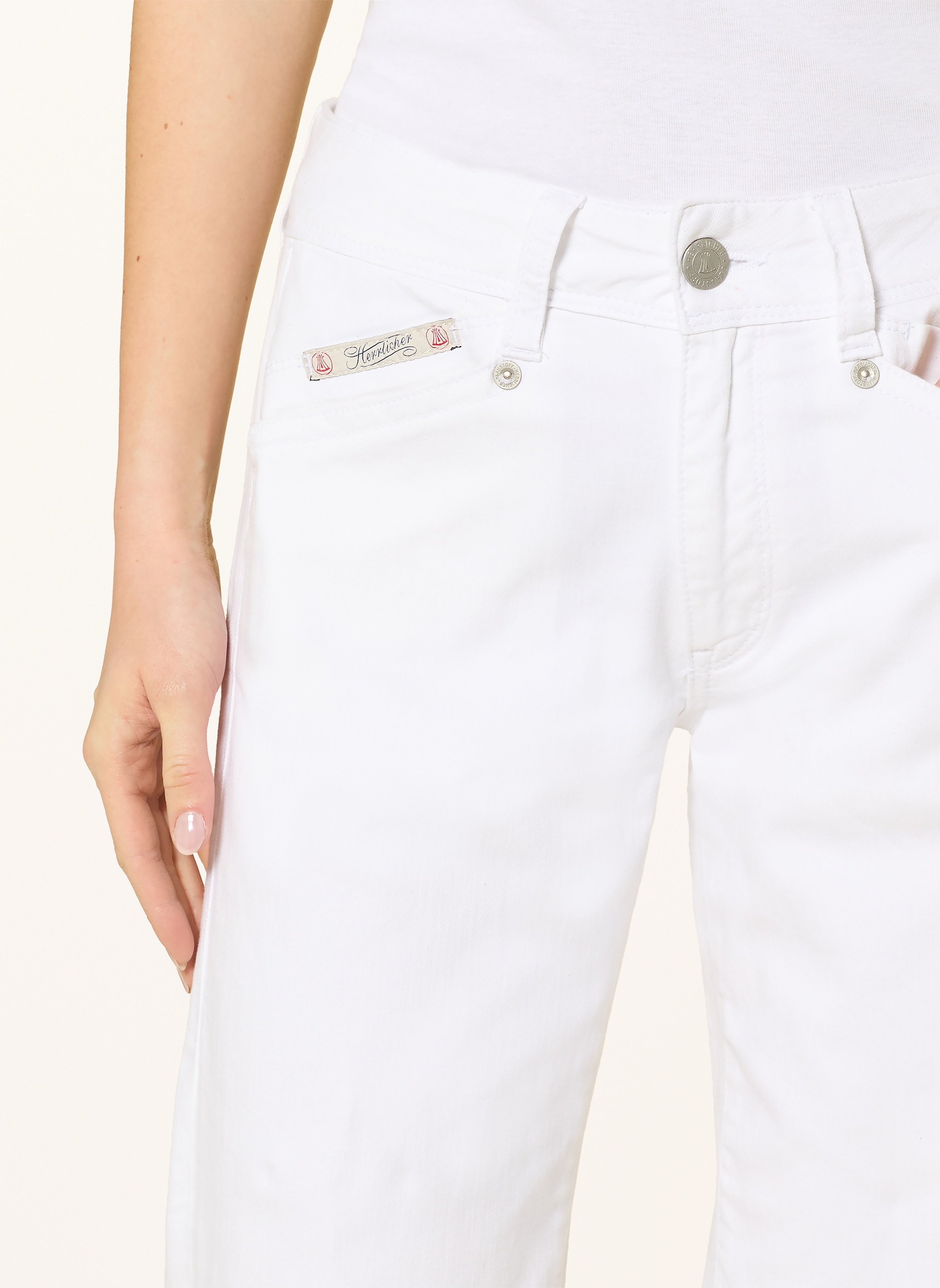 Thumbnail - Herrlicher Wide Leg Jeans Prime weiss