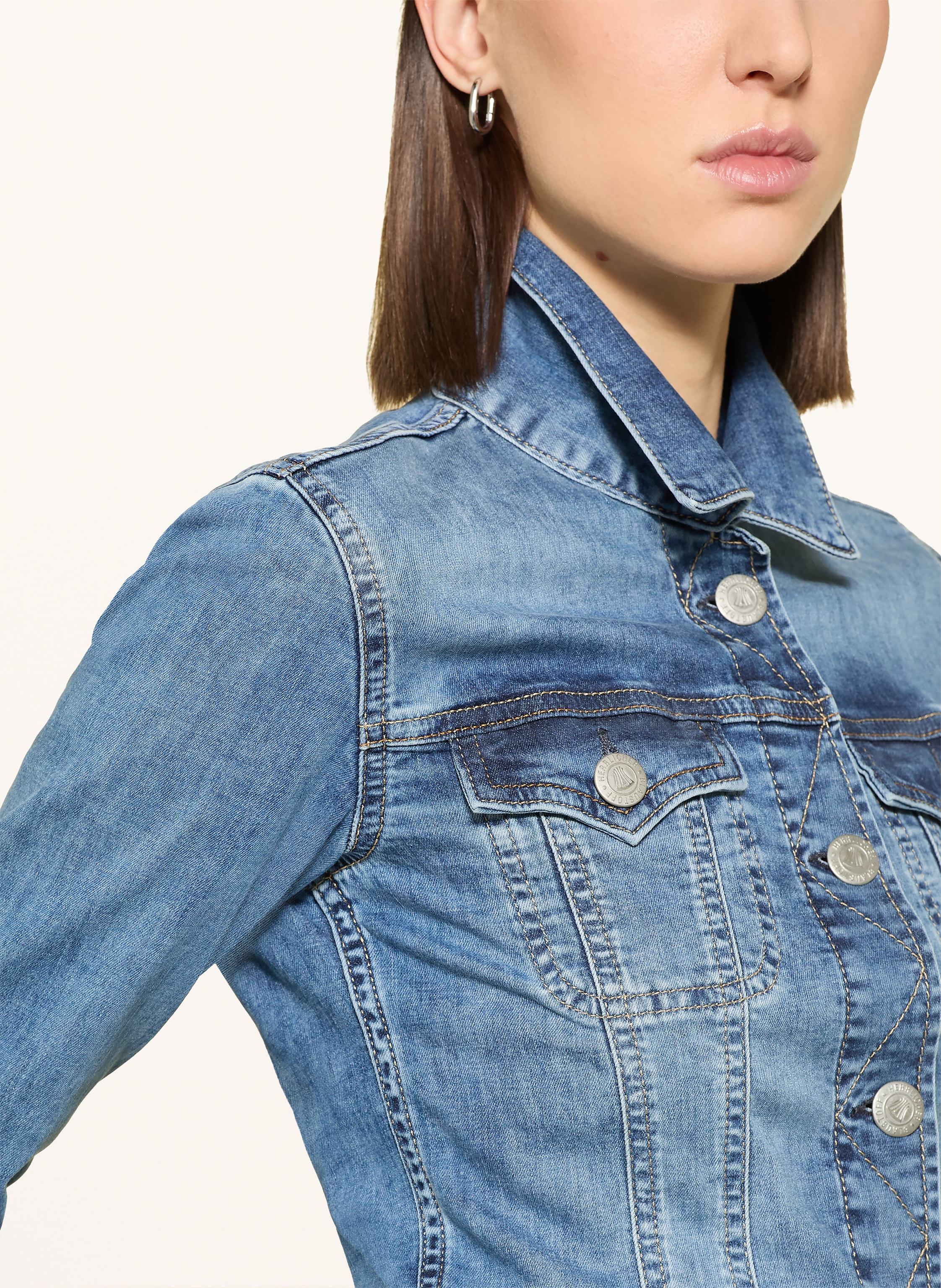 Thumbnail - Herrlicher Jeansjacke Joplin blau