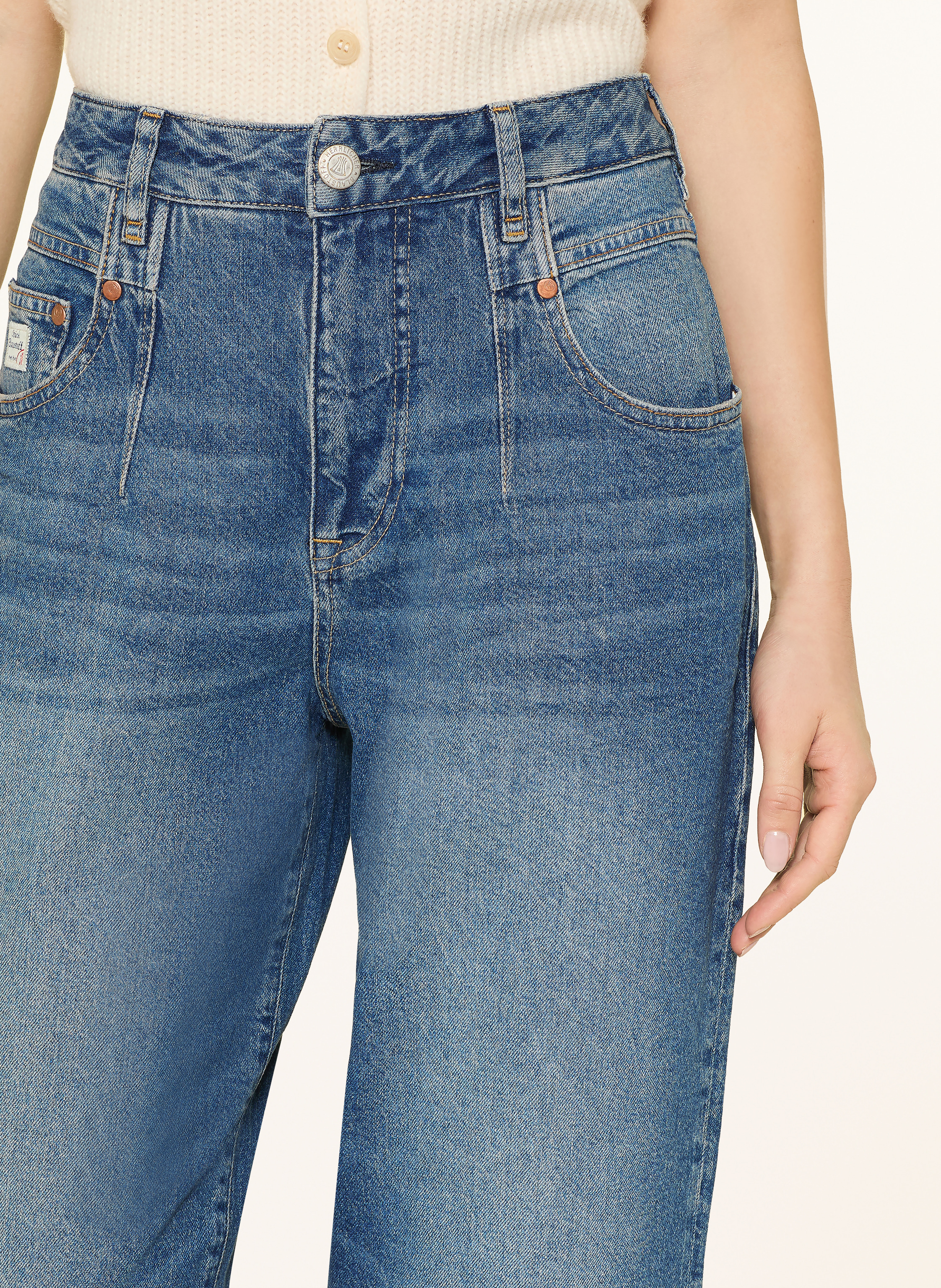 Thumbnail - Herrlicher Boyfriend Jeans Dido blau