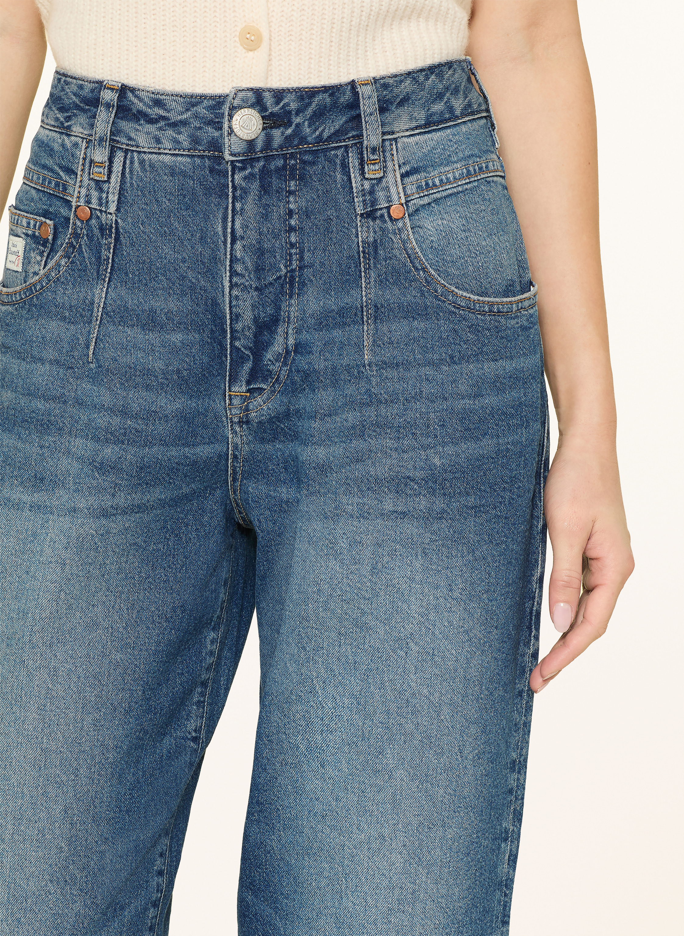 Thumbnail - Herrlicher Boyfriend Jeans Brooke blau