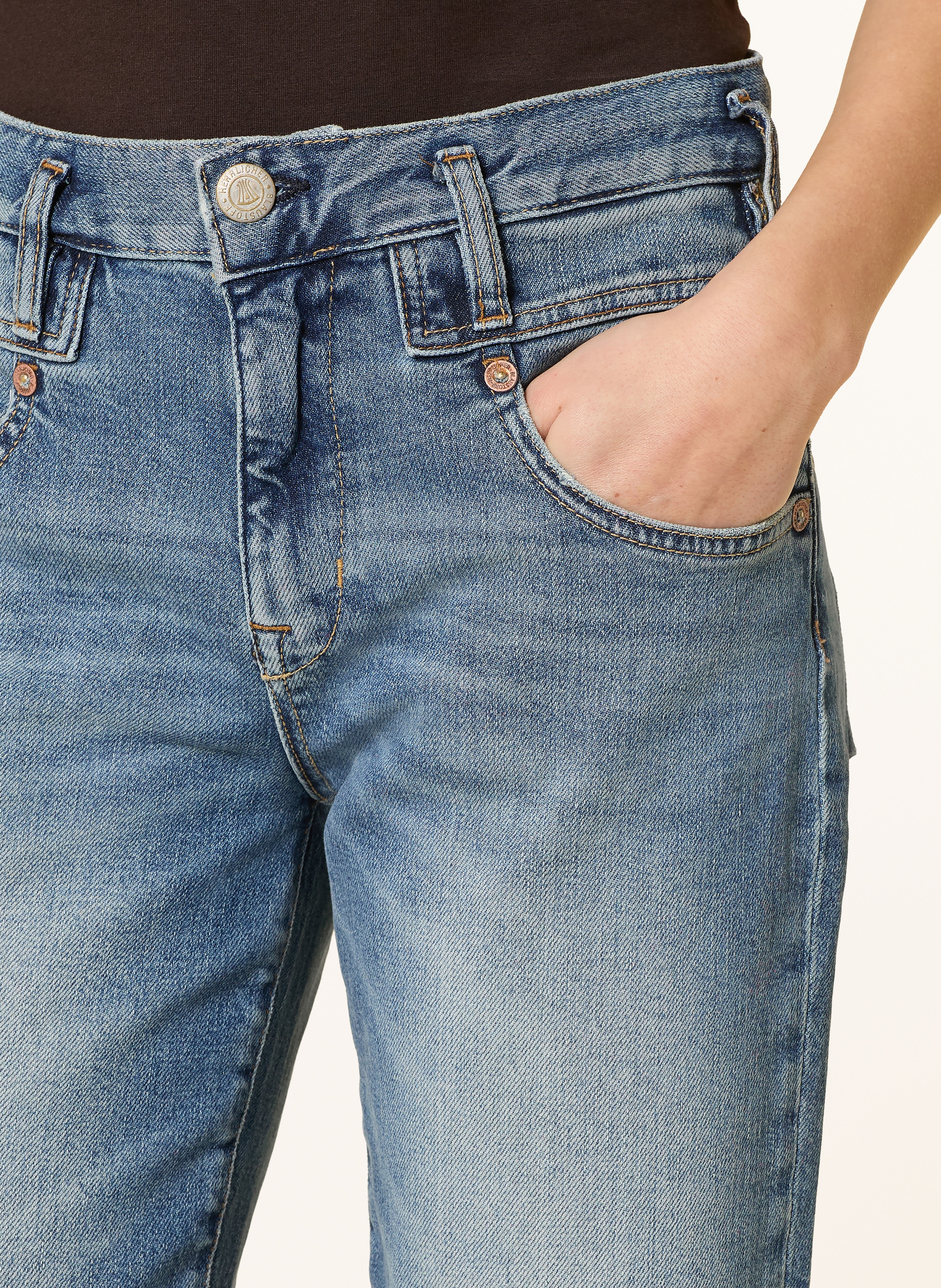 Thumbnail - Herrlicher Cropped Jeans Breezy blau