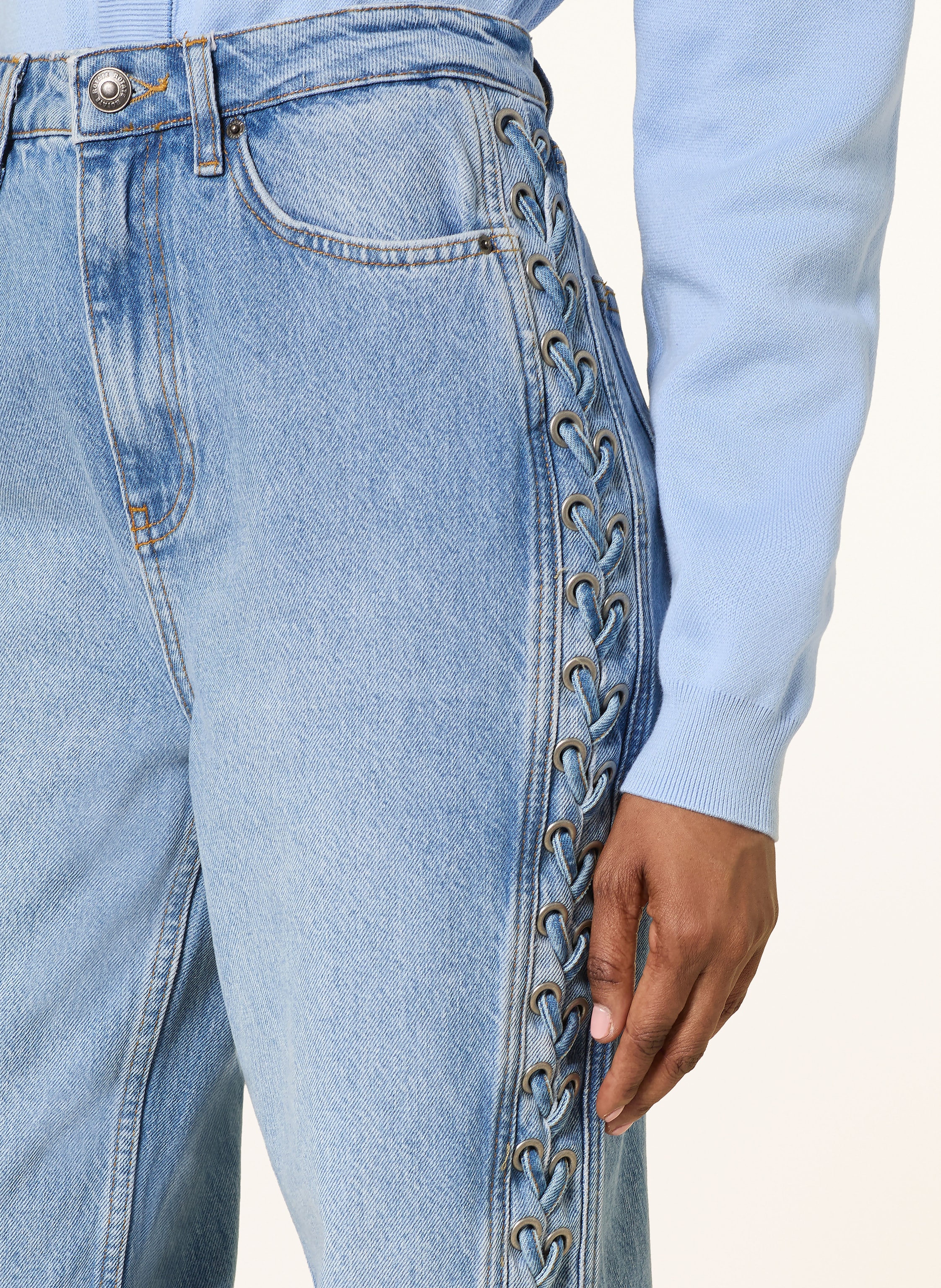 Thumbnail - Rotate Straight Jeans blau