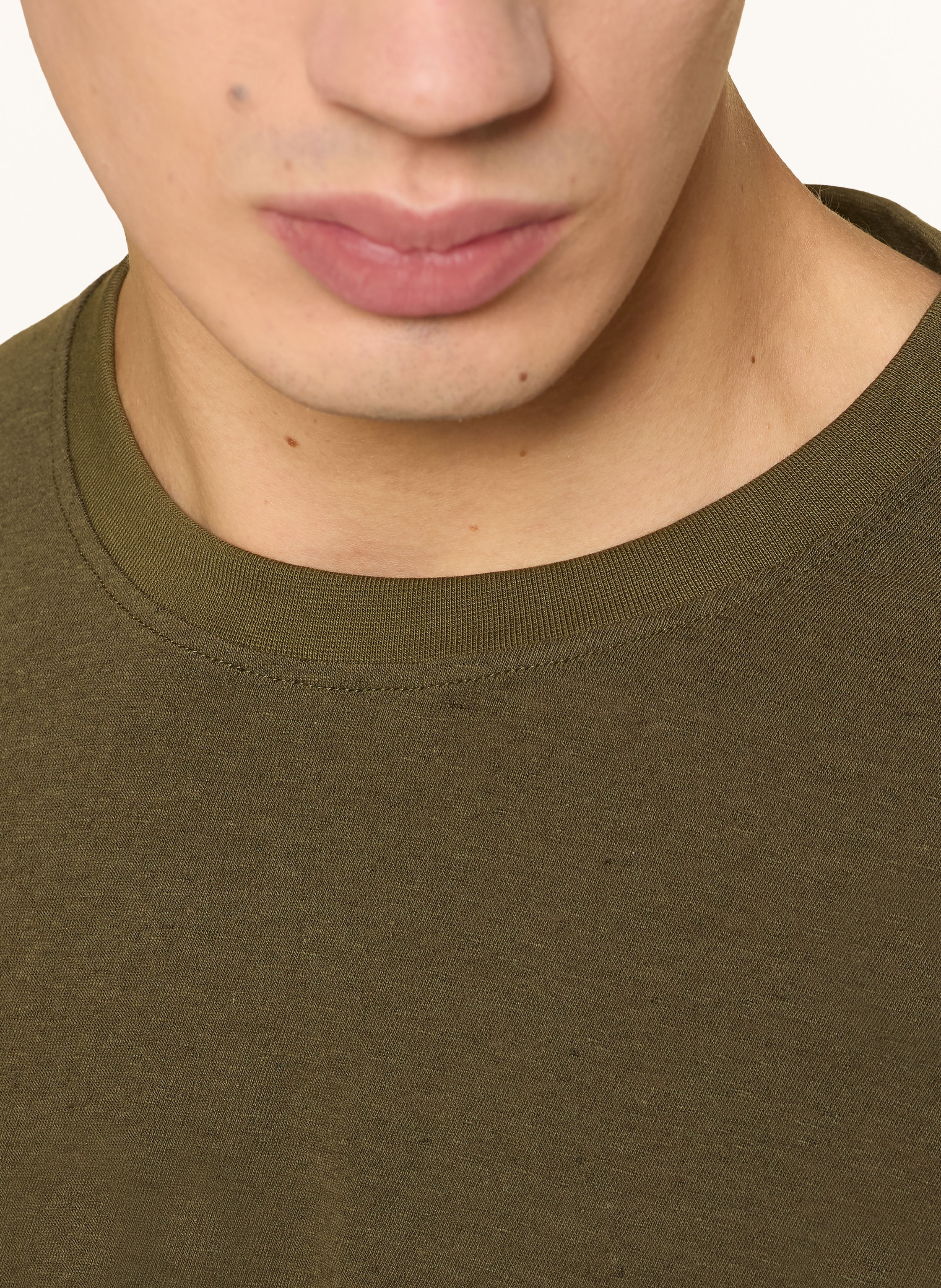 Thumbnail - Paul T-Shirt Mit Leinen gruen