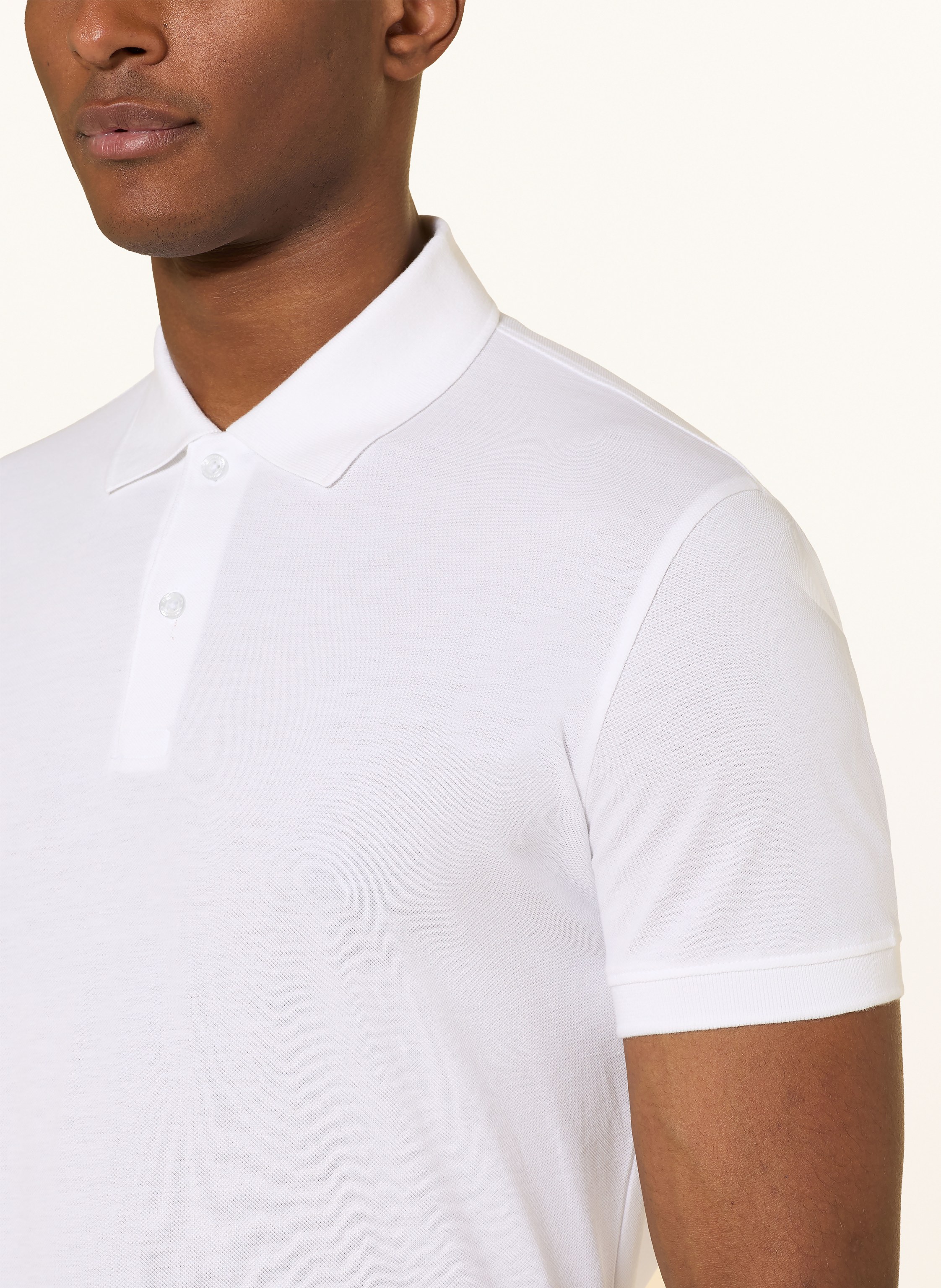 Thumbnail - Strokesman's Piqué-Poloshirt weiss