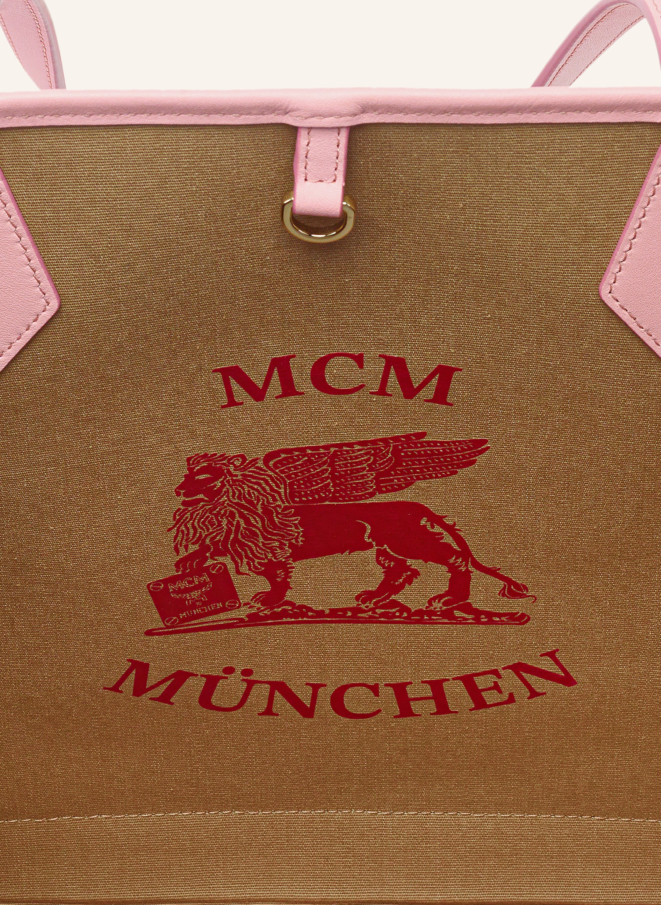 Thumbnail - Mcm Shopper Liz Medium Mit Pouch rosa