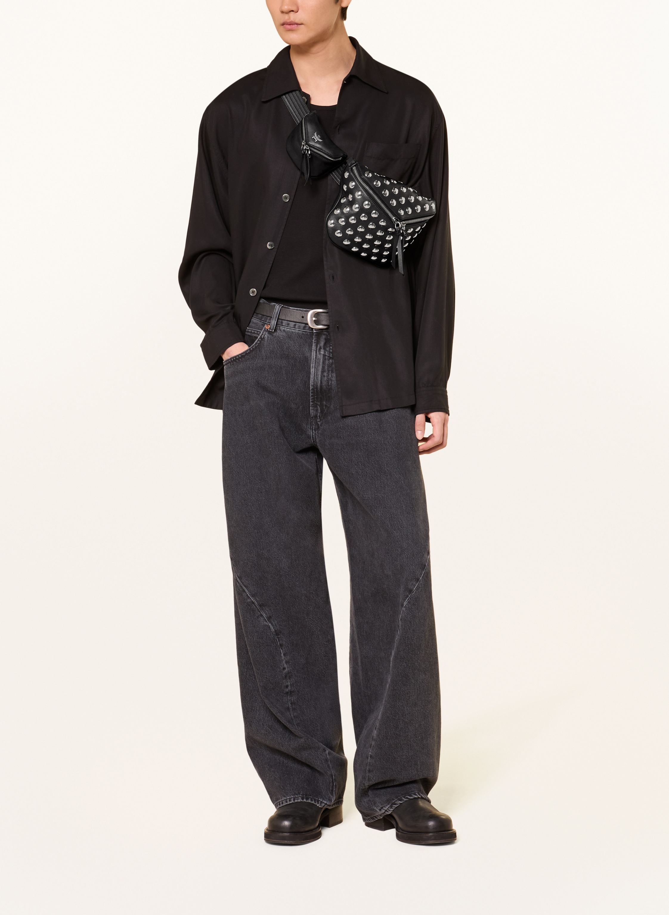 Thumbnail - Mcm Gürteltasche Diamond 3d Mit Nieten schwarz