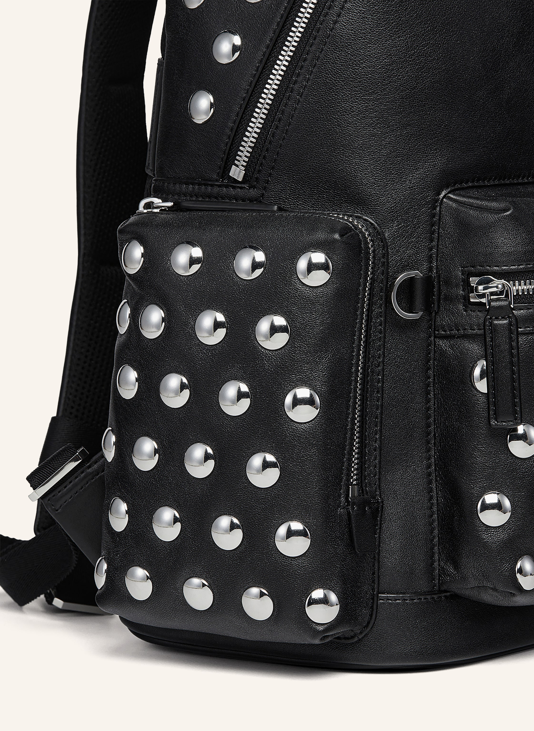 Thumbnail - Mcm Rucksack Stark Mit Nieten Und Laptop-Fach schwarz